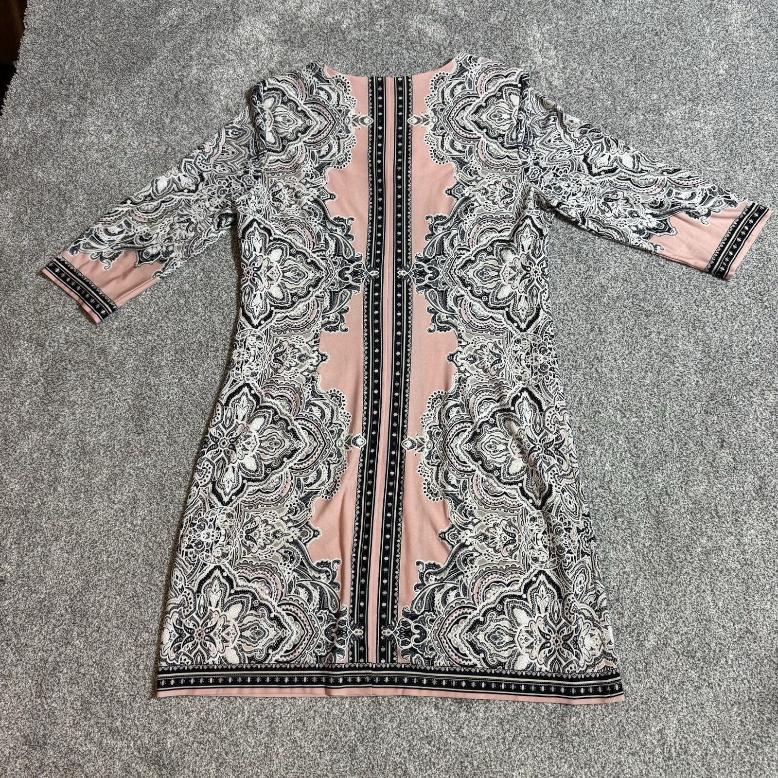 Other Sandra Darren Shift Dress Large Office Chic Baroque Paisley Size L / US 10 / IT 46 - 7 Thumbnail
