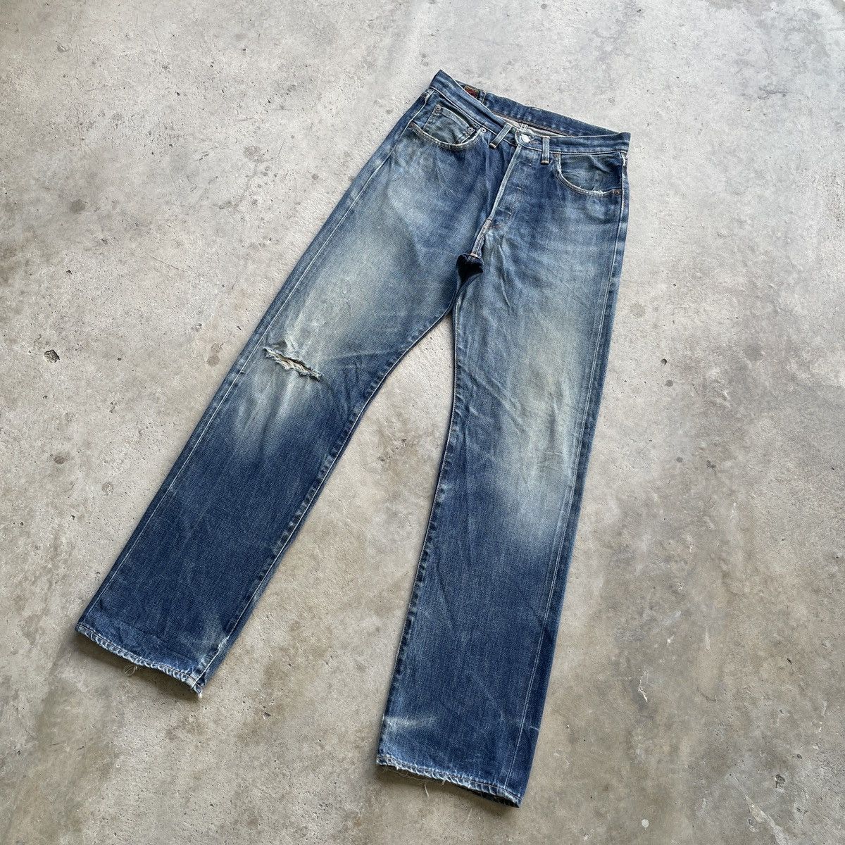 Edwin Vintage Edwin 505 sx Button Fly Jeans Selvedge Pants Size US 30 / EU 46 - 3 Thumbnail