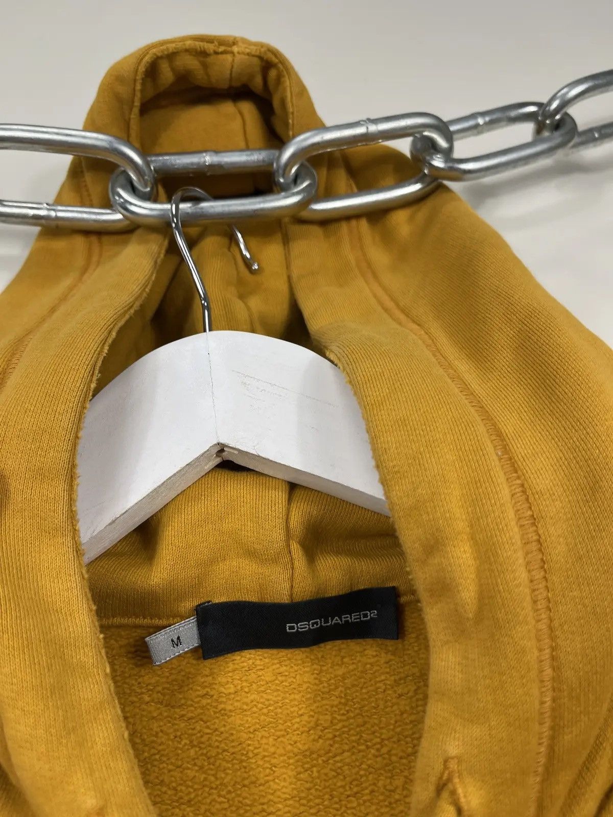 Dsquared2 Dsquared2 Luxury Yellow Big Logo Zip Up Hoodie Size US M / EU 48-50 / 2 - 9 Thumbnail