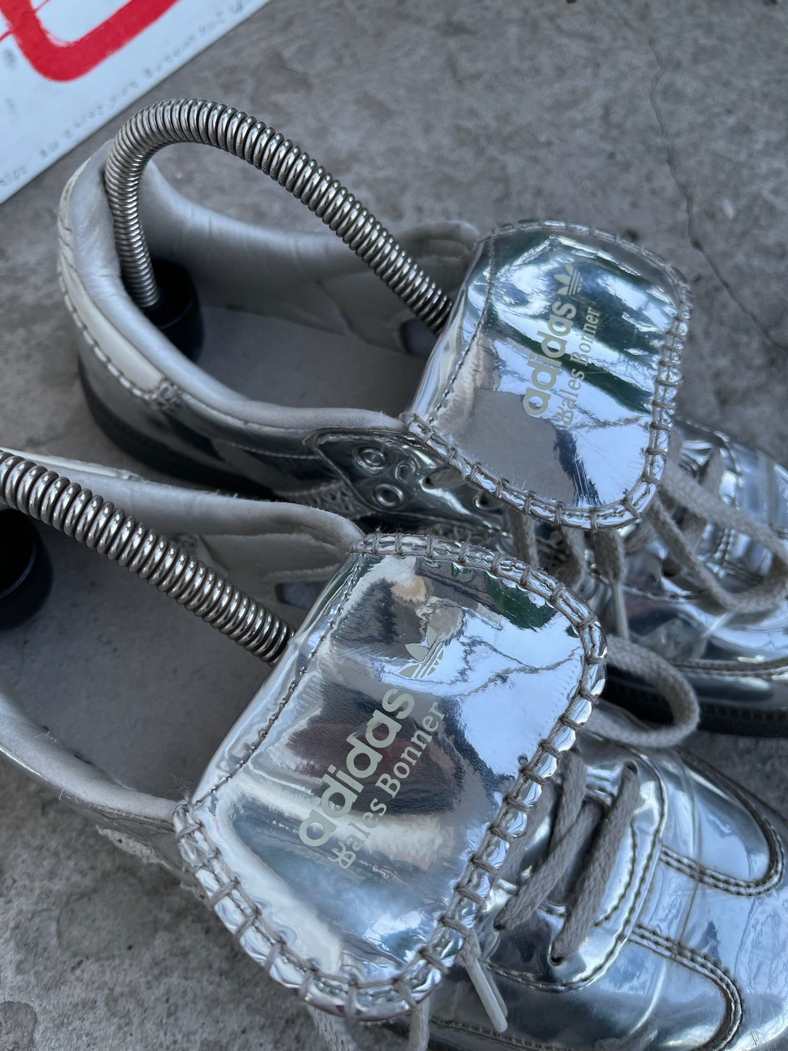 Adidas × Wales Bonner Adidas Wales Bonner Samba Silver Size US 8.5 / IT 38.5 - 5 Thumbnail