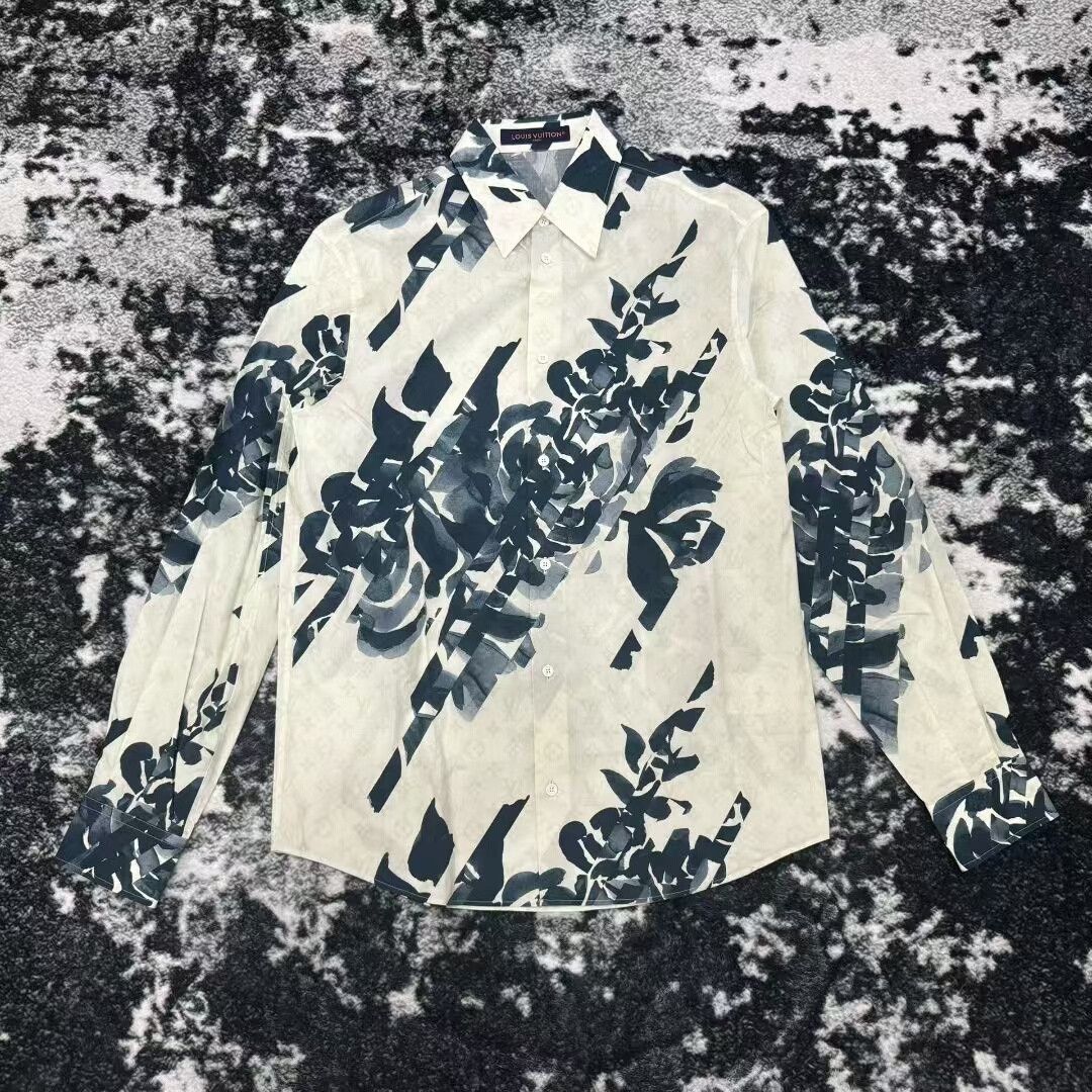 Louis Vuitton louis vuitton floral print long sleeve shirt Size US L / EU 52-54 / 3 - 1 Thumbnail