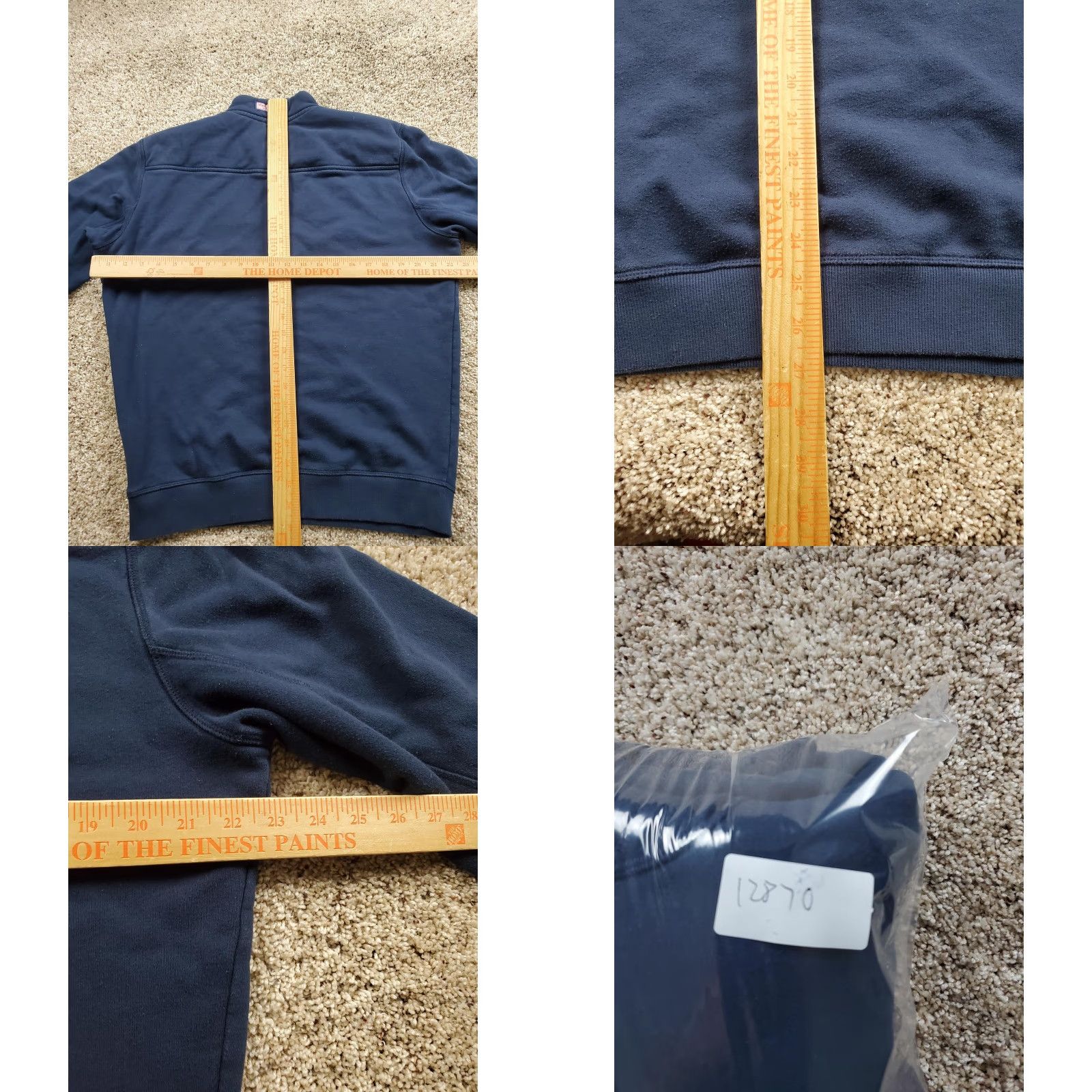 Vineyard Vines Vineyard Vines Sweatshirt Mens Small Blue 1/4 Zip Mock Neck Long Sleeve Cotton Polyester Fleece Logo Pullover Regular Fit Size US S / EU 44-46 / 1 - 8 Thumbnail