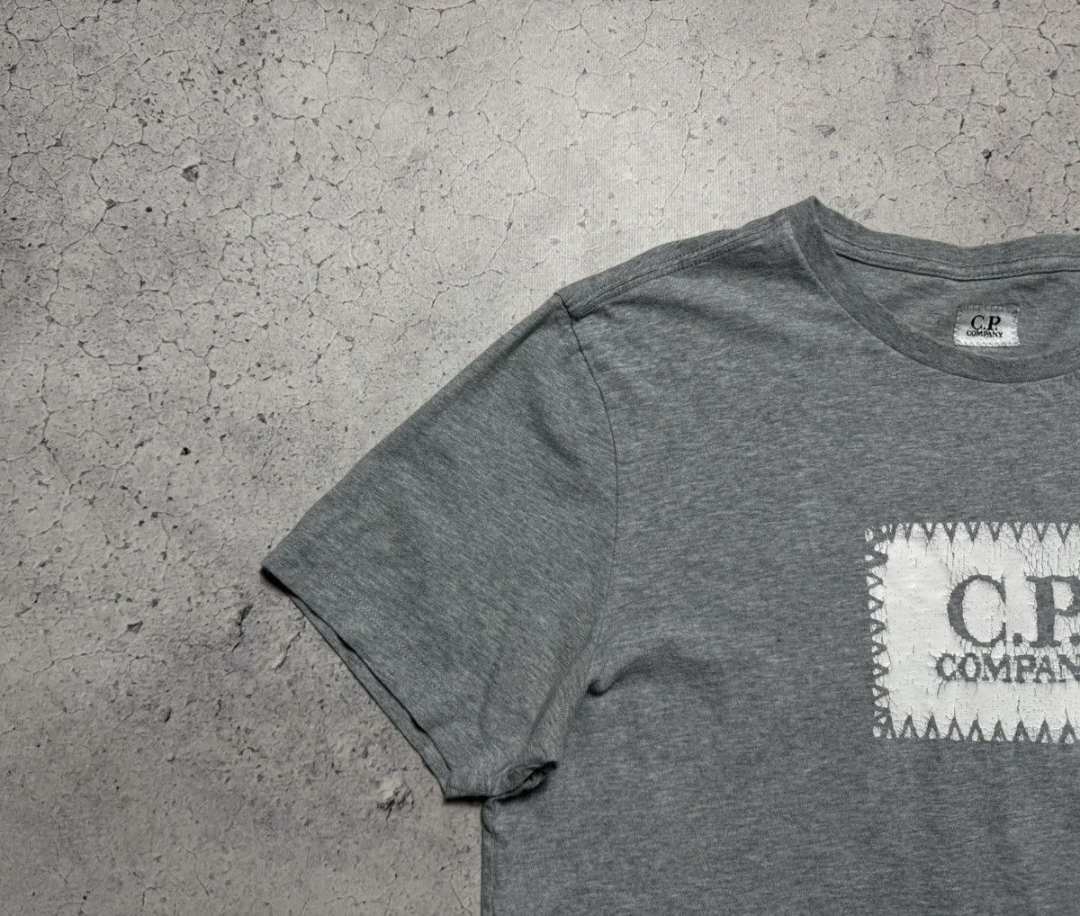 C.P. Company × Vintage C.P Company Vintage Big Logo Grey T-Shirt Size US L / EU 52-54 / 3 - 4 Thumbnail