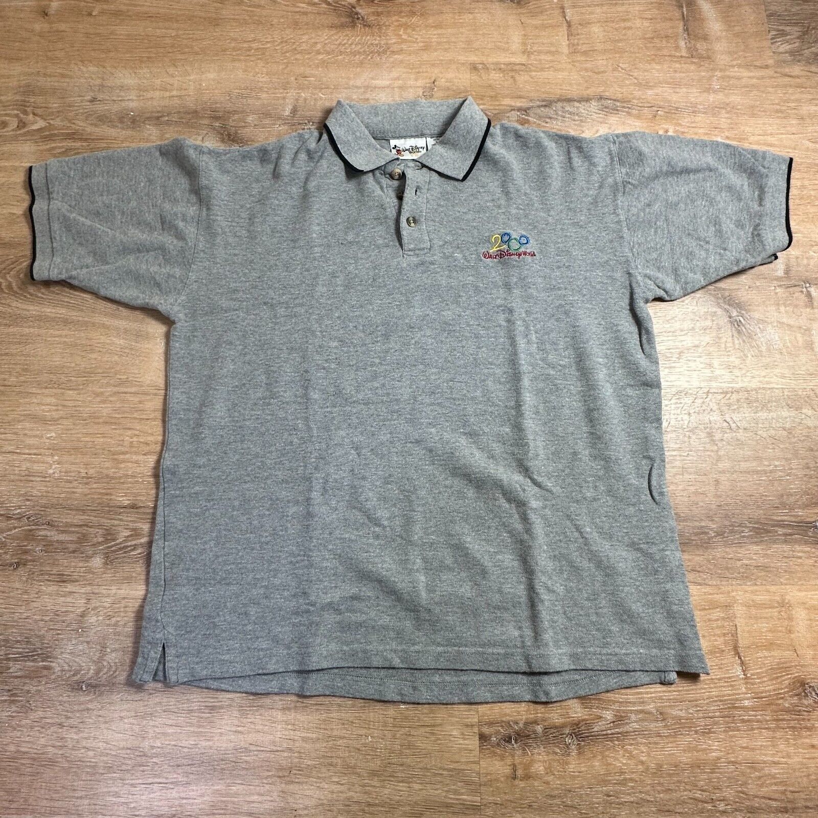 Disney Vintage Walt Disney World 2000 Mickey Mouse Men's Polo Large Size US L / EU 52-54 / 3 - 1 Thumbnail