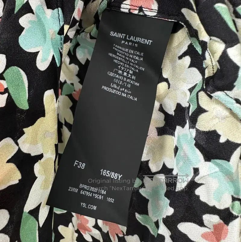 Yves Saint Laurent YSL Floral Print Summer Dress Medium . Size M / US 6-8 / IT 42-44 - 5 Thumbnail