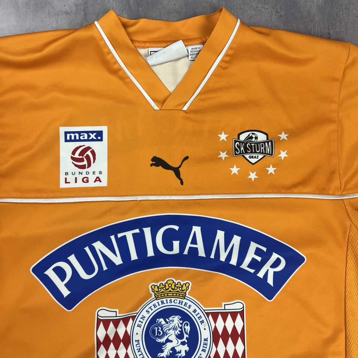 Puma Rare! SK Sturm Graz Away Soccer Jersey Shirt 00s Vintage Size US M / EU 48-50 / 2 - 4 Thumbnail