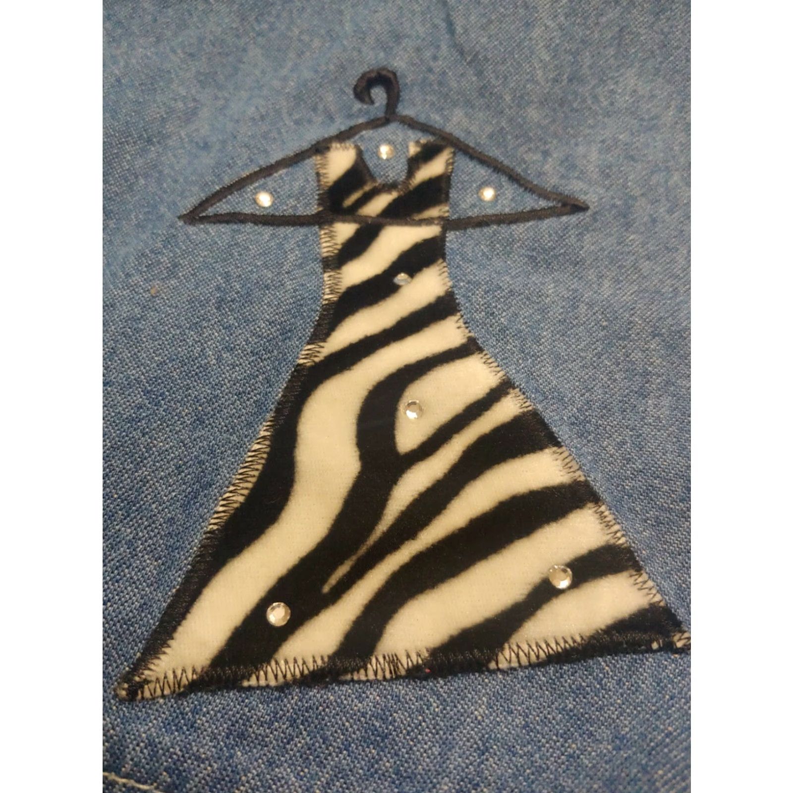 Vintage VINTAGE Cover Charge Shirt Women L Blue Chambray Zebra Print Fashion Hangers Retro Womens Size L / US 10 / IT 46 - 7 Thumbnail