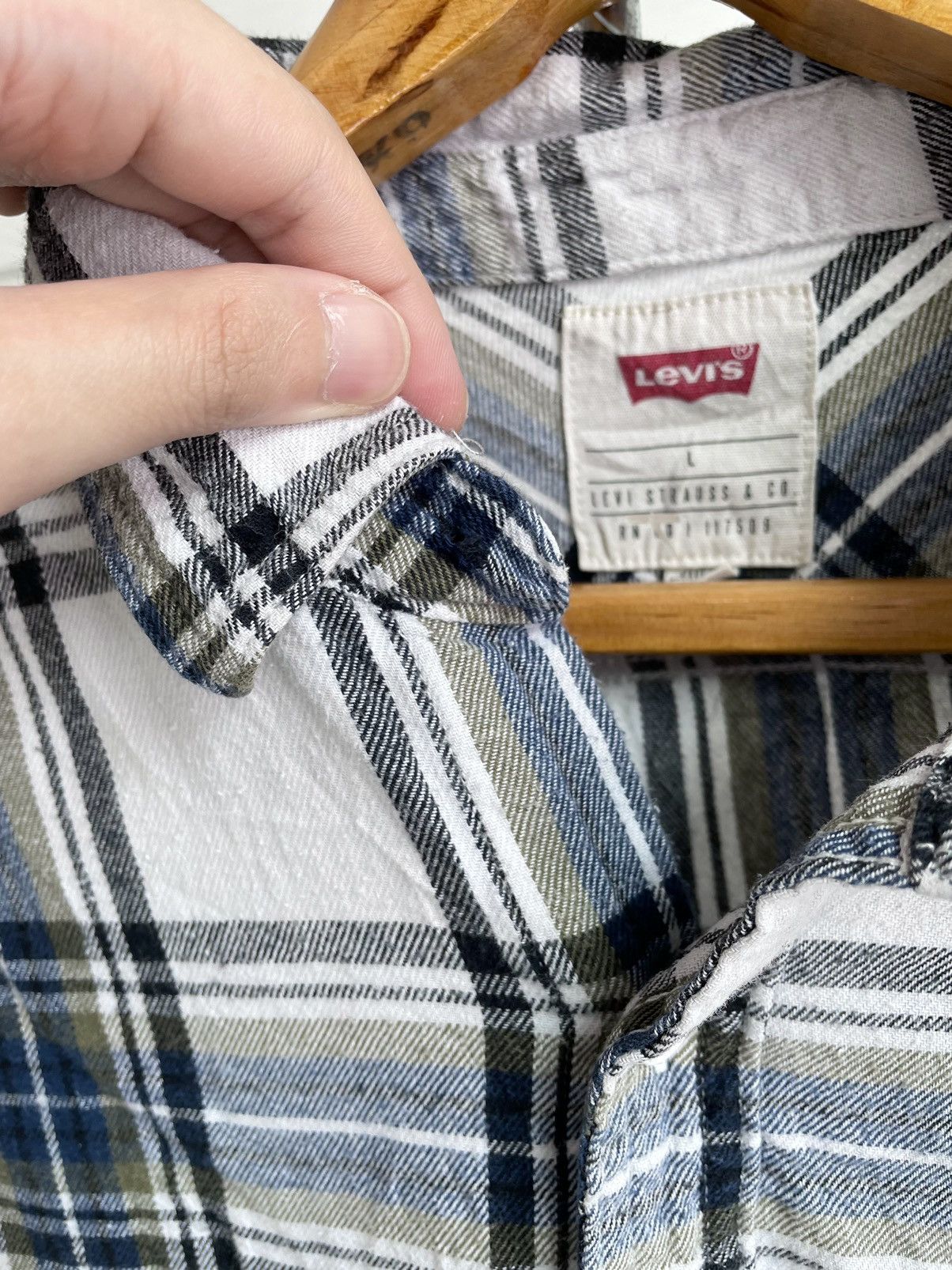 Flannel × Levi's × Vintage LEVI’S FLANNEL LONG SLEEVE SHIRT Size US L / EU 52-54 / 3 - 6 Thumbnail