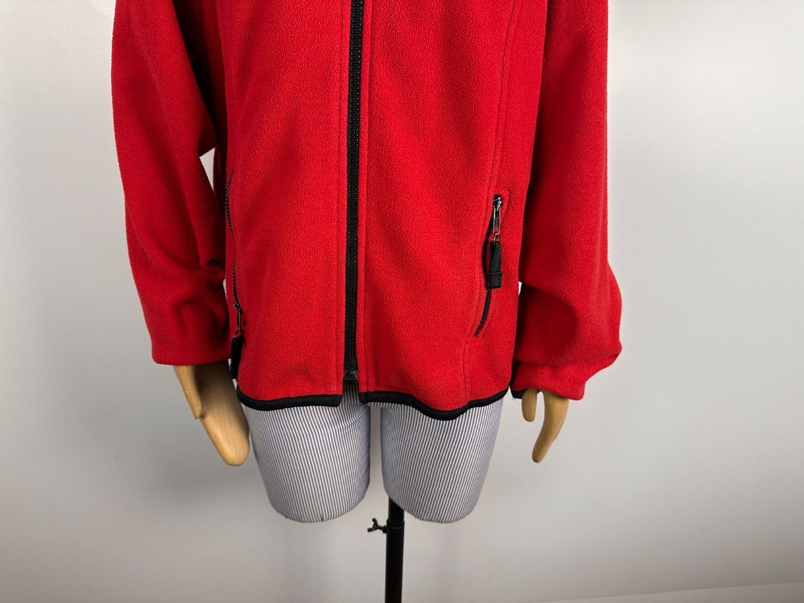 Tommy Hilfiger Tommy Hilfiger Flag Fleece Full Zip Jacket Size M 90s Red Size M / US 6-8 / IT 42-44 - 4 Thumbnail