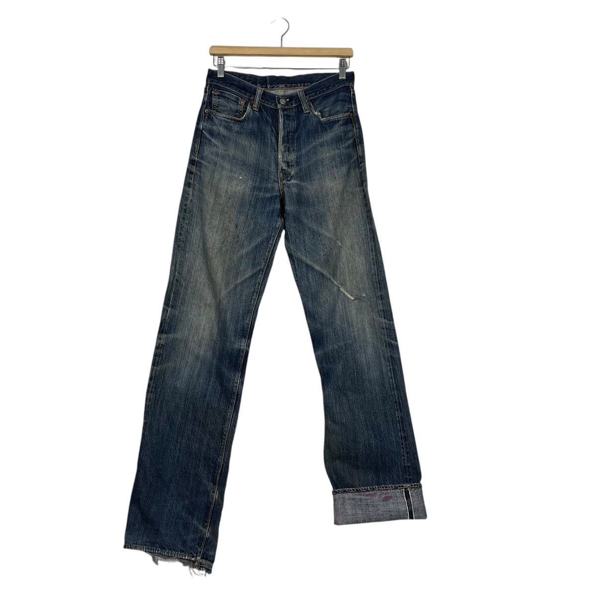 Sugar Cane Vintage Sugar Cane Distressed Selvedge Denim Jeans Size US 30 / EU 46 - 11 Thumbnail