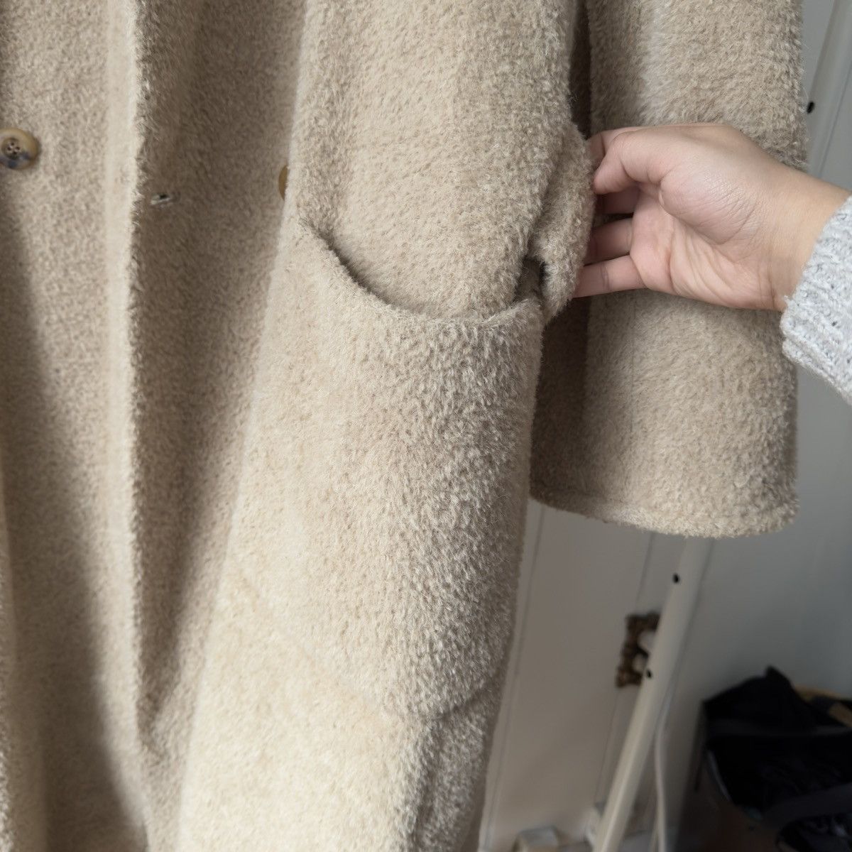 Max Mara Max Mara - Teddy bear Vintage coat 1990 Size S / US 4 / IT 40 - 4 Thumbnail