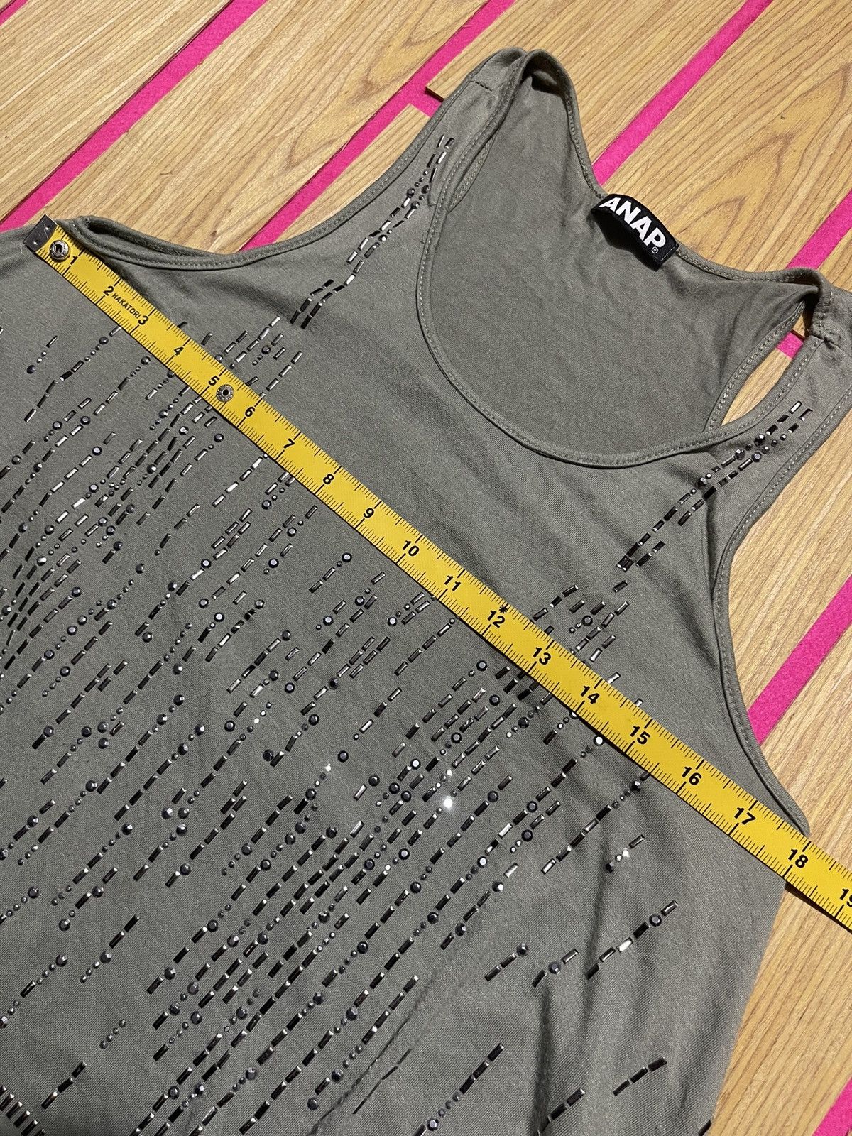 If Six Was Nine ANAP Y2K TANK TOPS with iron embossed emlem motif Size M / US 6-8 / IT 42-44 - 10 Thumbnail