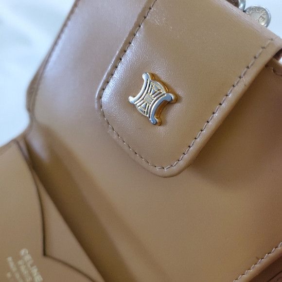Celine Vintage Celine Triomphe Compact Waller Cardholders Size ONE SIZE - 3 Thumbnail