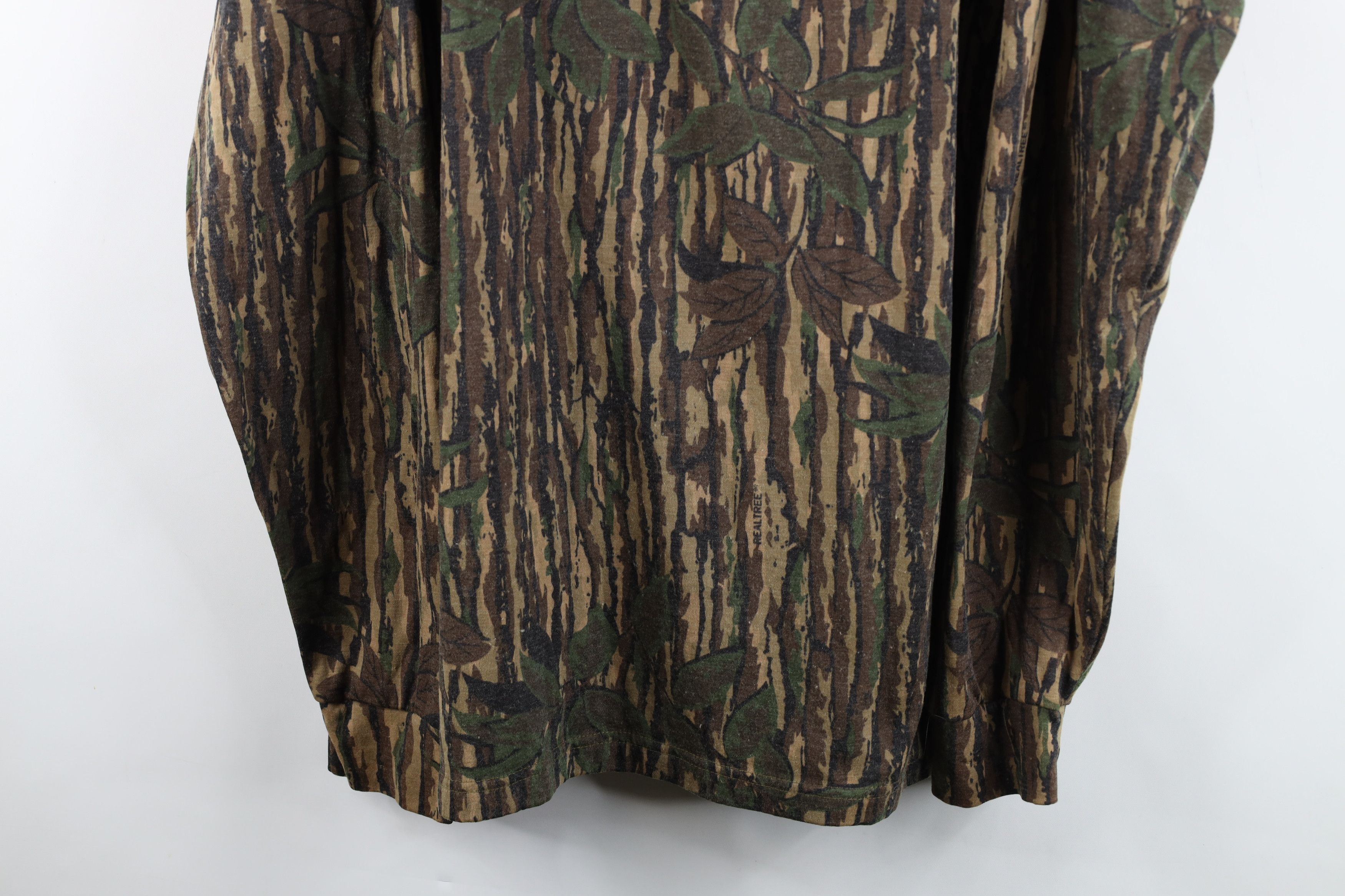 Vintage Vintage 90s Streetwear Knit Camouflage Henley T-Shirt US Size US XXL / EU 58 / 5 - 3 Thumbnail