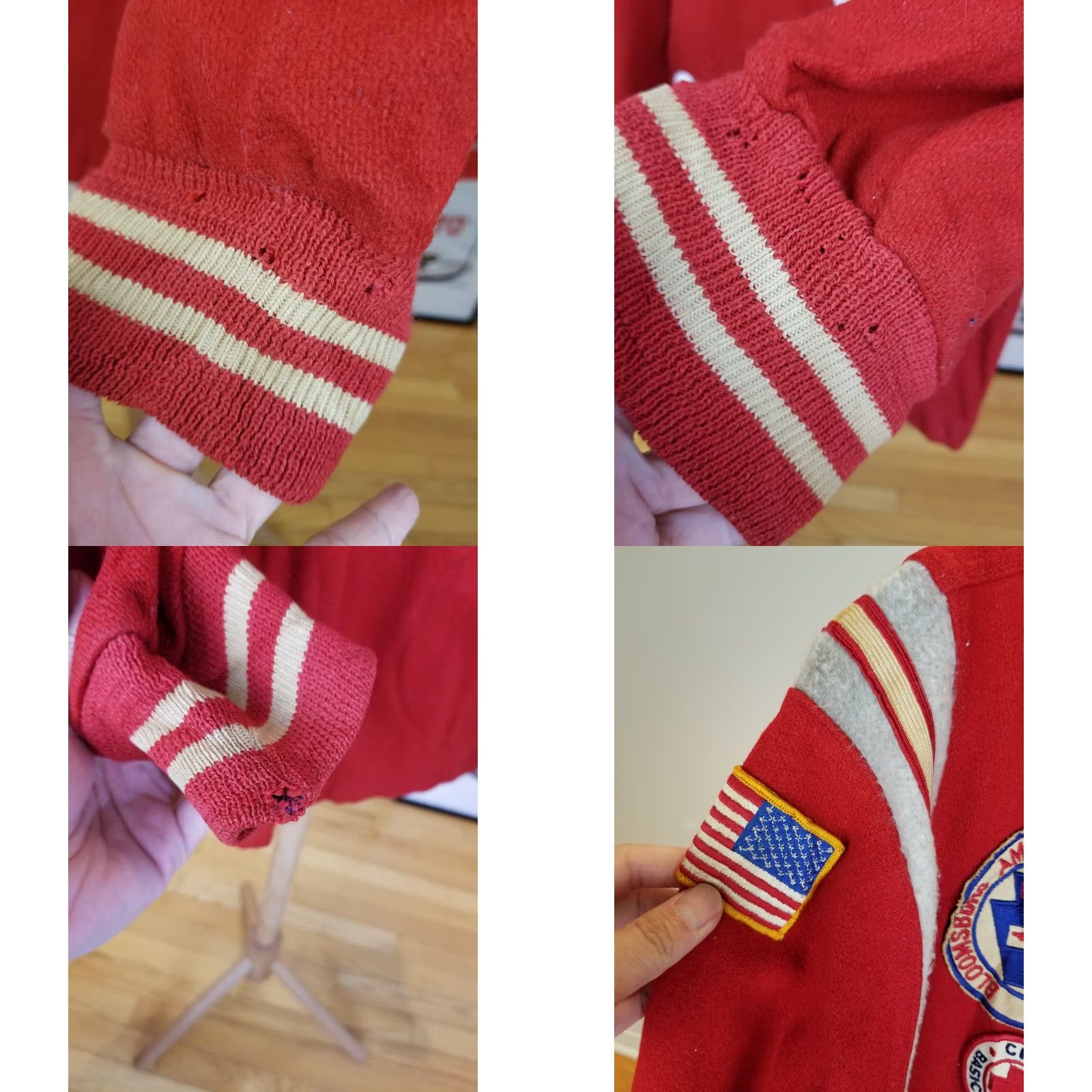 Vintage VINTAGE BLOOMSBURG AMBULANCE CPR RED WOOL VARSITY JACKET SZ 40 MEN Shirt? Size US XXS / EU 40 - 9 Thumbnail