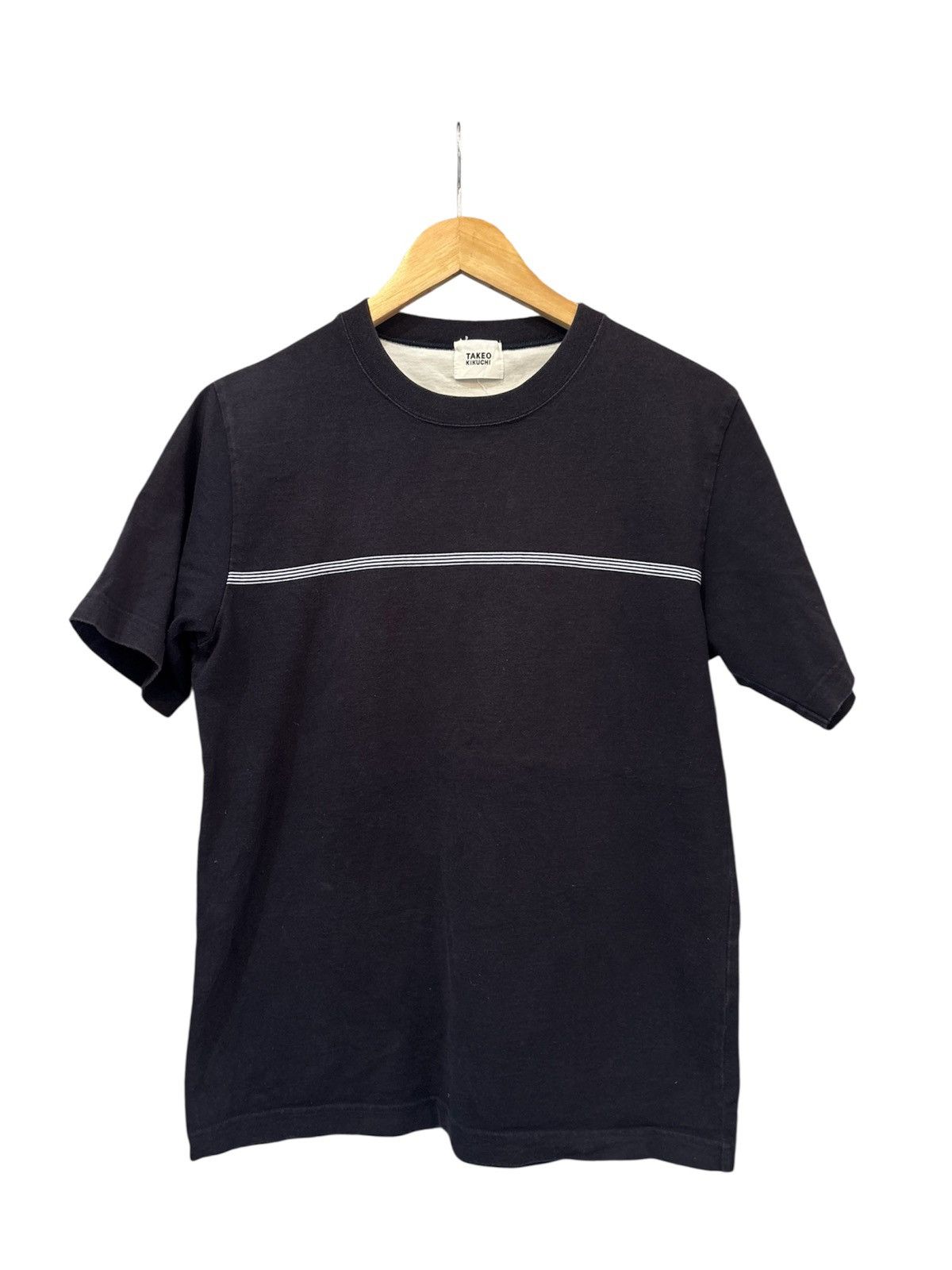 TAKEO KIKUCHI ONE STRIPED T SHIRT