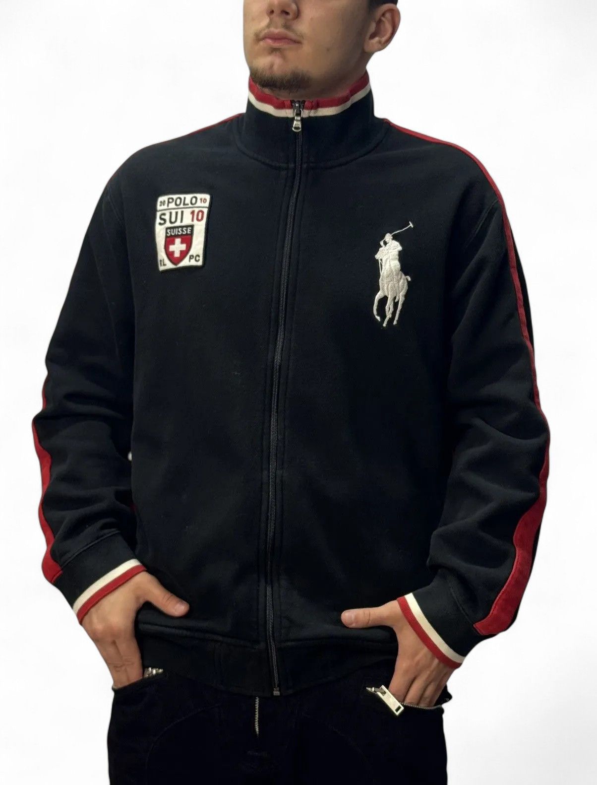 RRL Ralph Lauren Vintage Ralph Lauren Tracksuit Jacket Polo Suisse #10 Size US XL / EU 56 / 4 - 2 Thumbnail