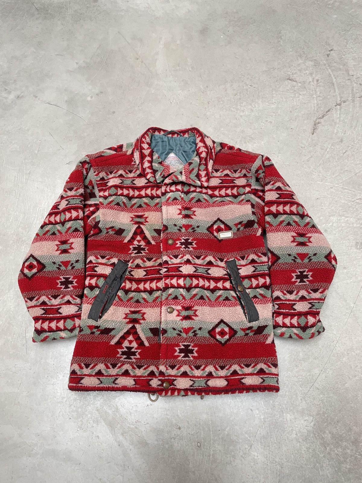 Other Vintage Tenson Tribal Fleece Waxed Cotton Jacket XL Size US XL / EU 56 / 4 - 1 Thumbnail
