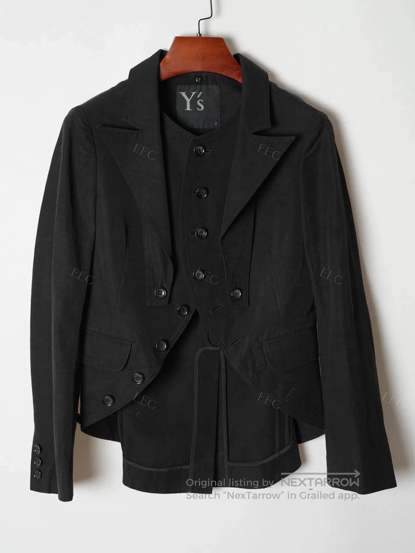 Other Versatile Black Tailored Jacket with Detachable Collar. Size M / US 6-8 / IT 42-44 - 2 Thumbnail