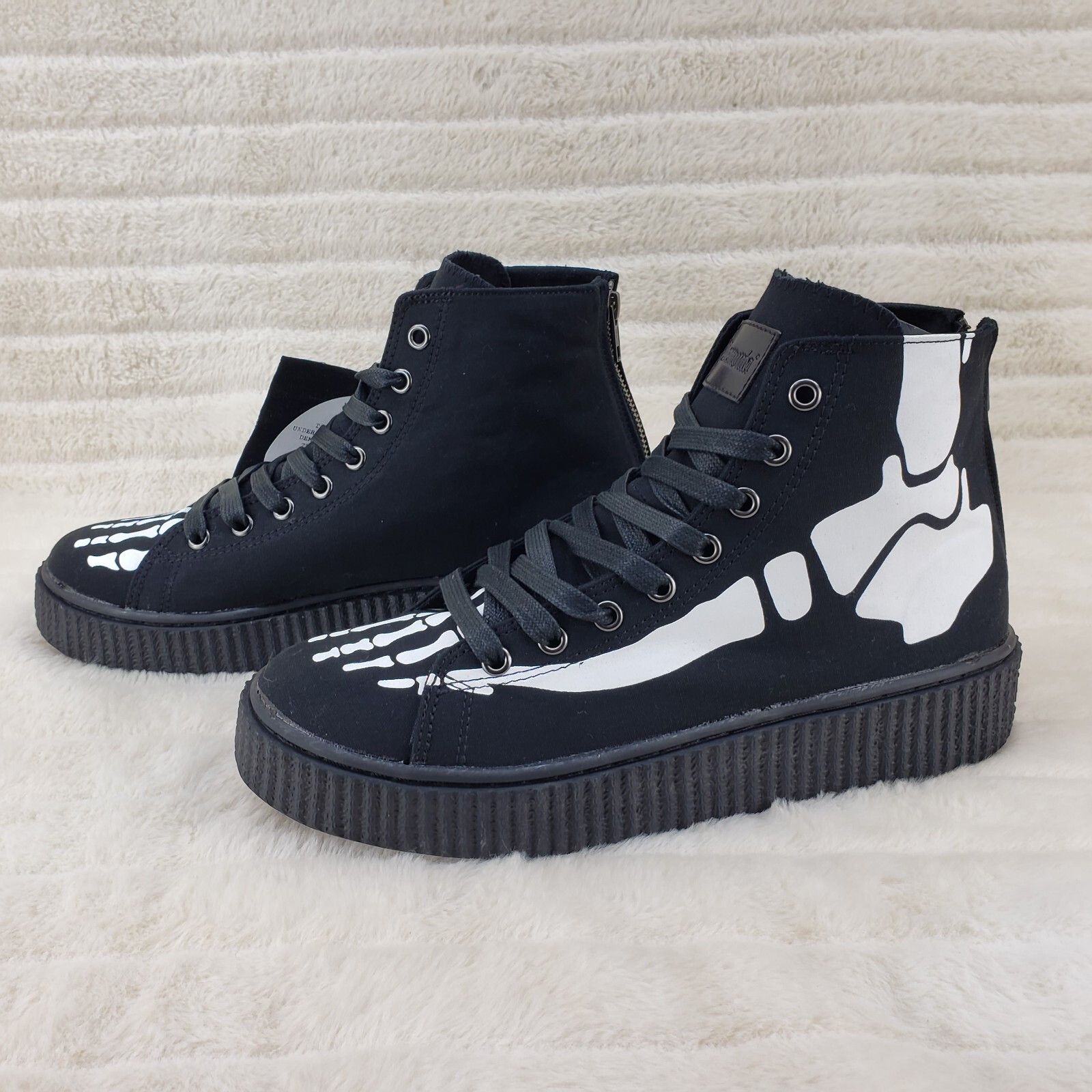 Demonia Cult DEMONIA Sneeker X RAY Skeleton Sneaker Goth Punk Mens Size US 13 / EU 46 - 5 Thumbnail