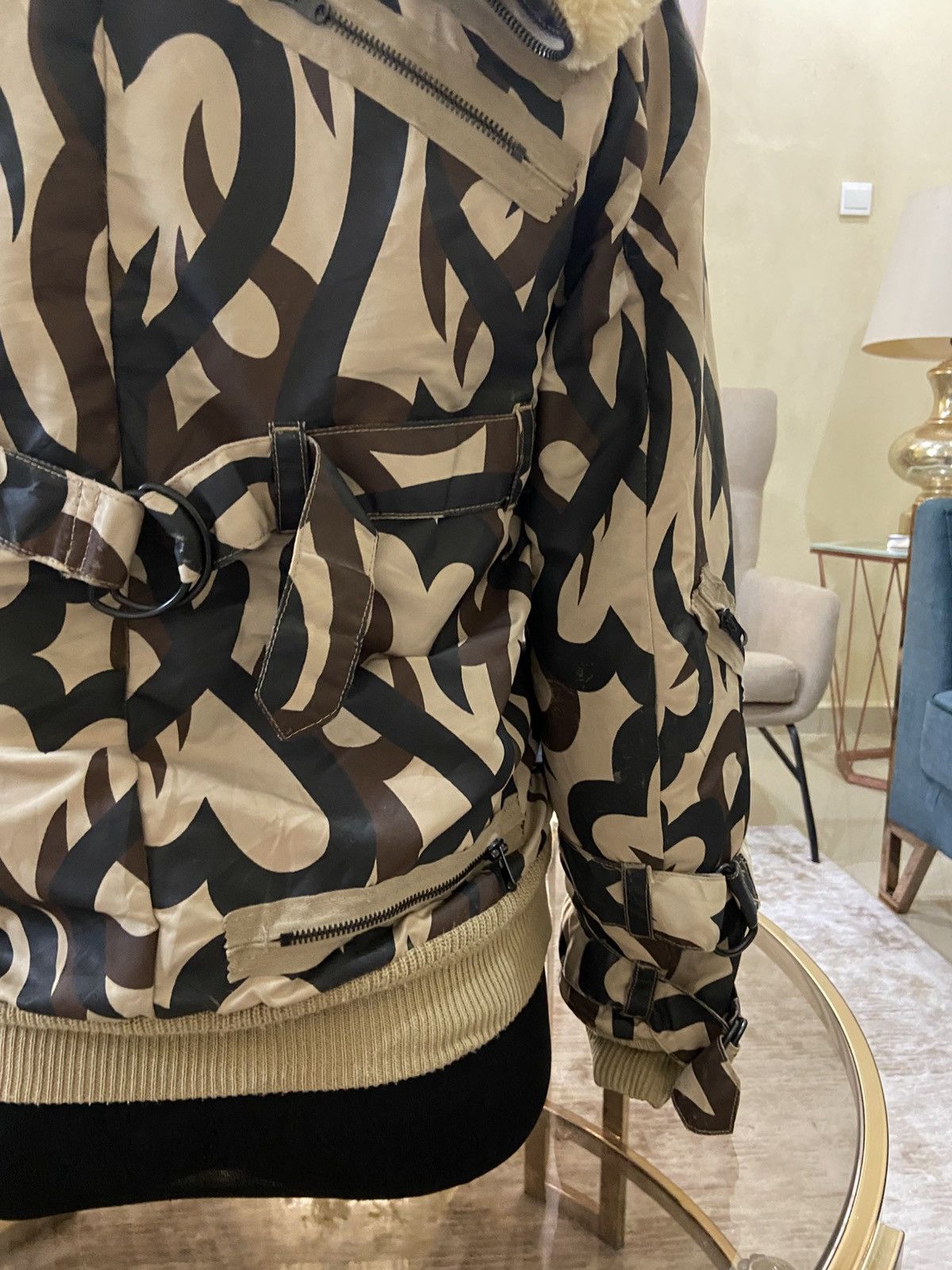 Number (N)ine AW04 NUMBER NINE TRIBAL CAMO PUFFER HOODED FAUX WINTERJACKET Size US S / EU 44-46 / 1 - 14 Thumbnail