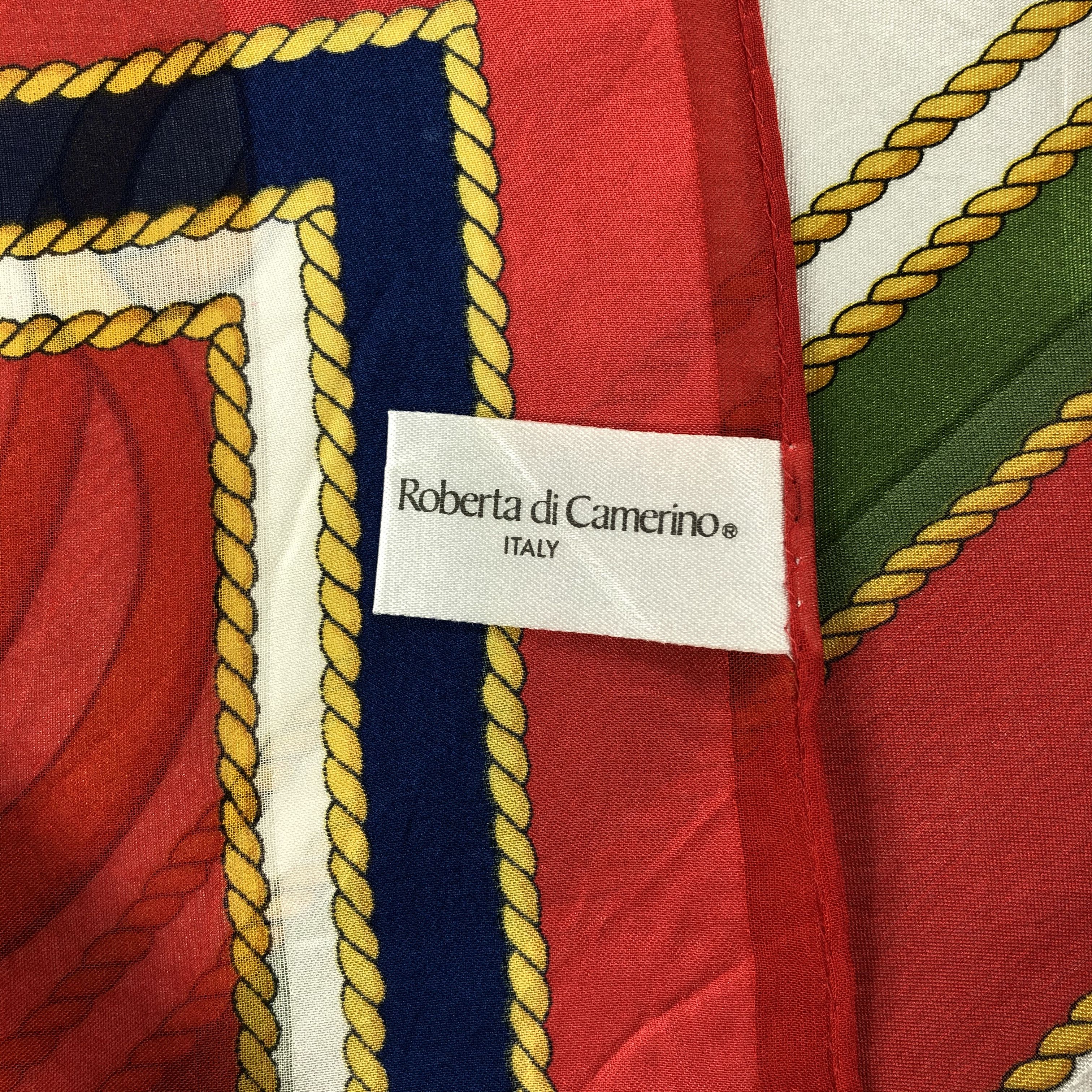 Roberta di Camerino Vintage Roberta Di Camerino Silk Scarf Size ONE SIZE - 5 Thumbnail