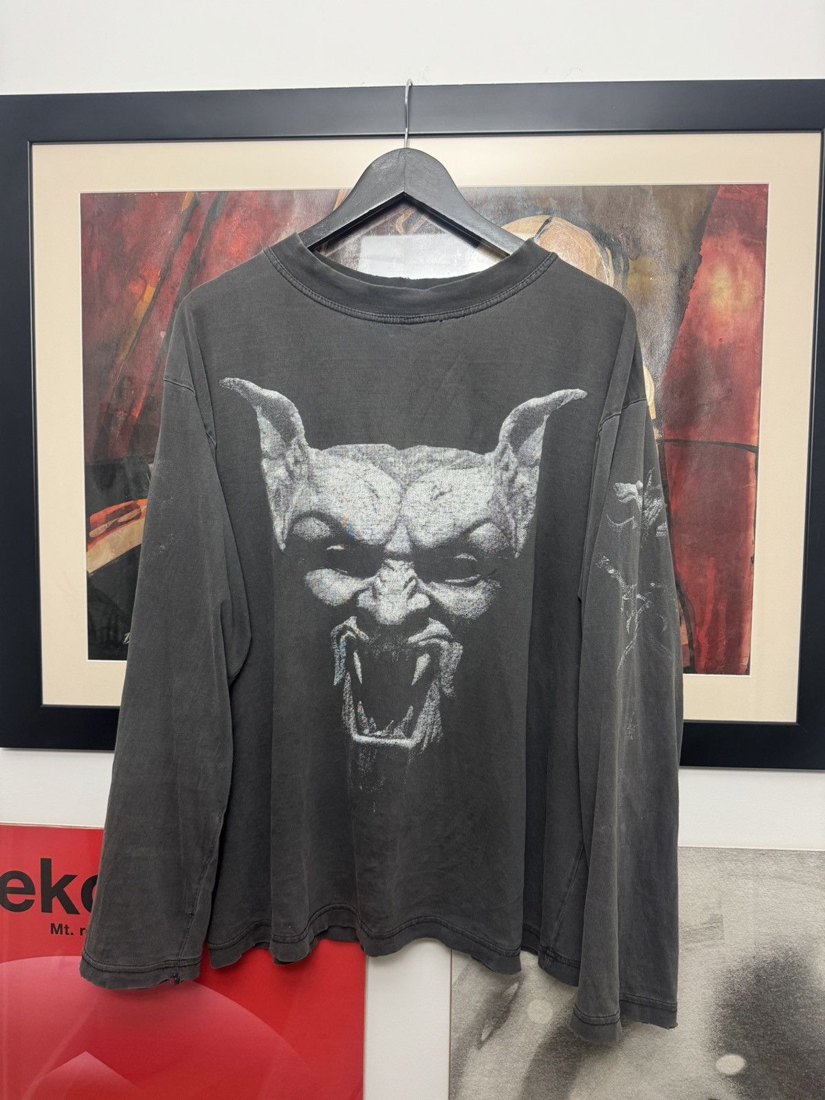 Vintage Vintage 90s Dracula Horror Movie Vampire Distressed LS Rare Size US XL / EU 56 / 4 - 1 Thumbnail