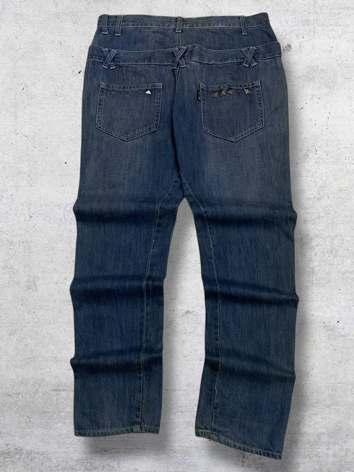 Beauty Beast VINTAGE SPIKE DENIM HELLCAT PUNKS NOT DEAD JAPAN 90S DENIM Size US 32 / EU 48 - 8 Thumbnail