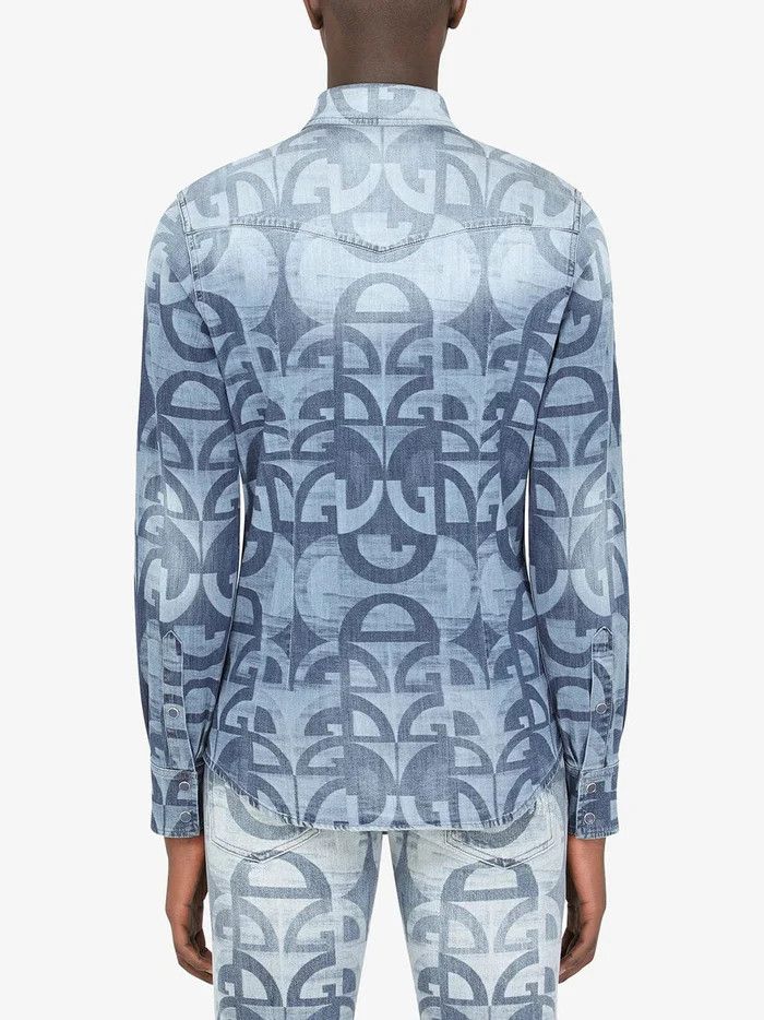 Dolce & Gabbana o1y0125 Denim Shirt in Blue Size US M / EU 48-50 / 2 - 2 Thumbnail