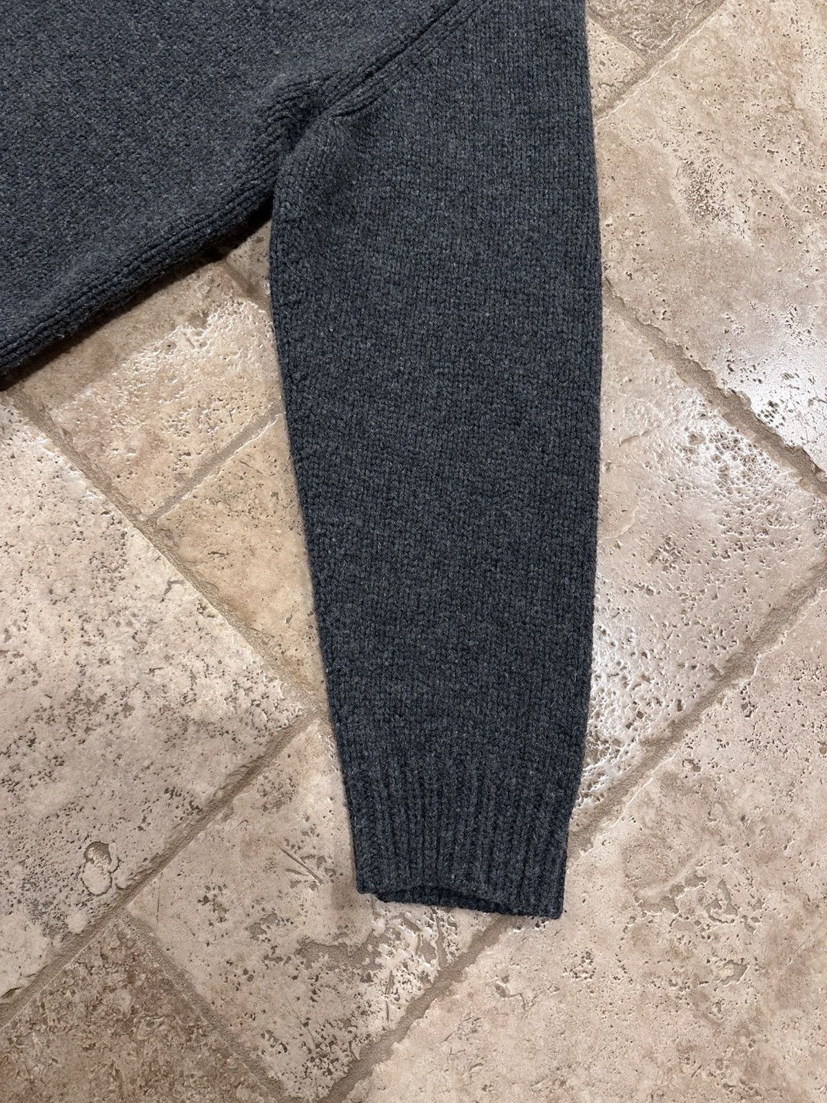Prada Prada x Raf Simmons Chunky Grey Turtle Neck Knit Sweater Size US M / EU 48-50 / 2 - 5 Thumbnail