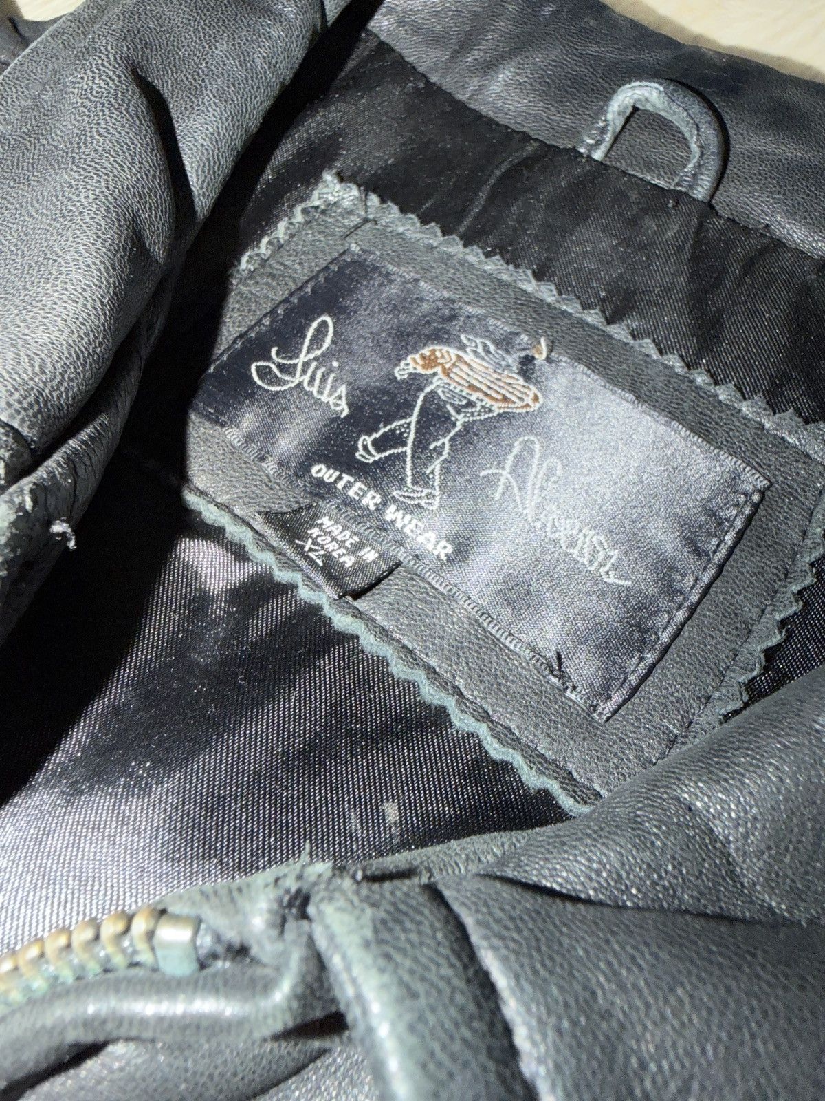 Other LUIS ALVEAR Genuine Leather Black Jacket Size US XL / EU 56 / 4 - 2 Thumbnail