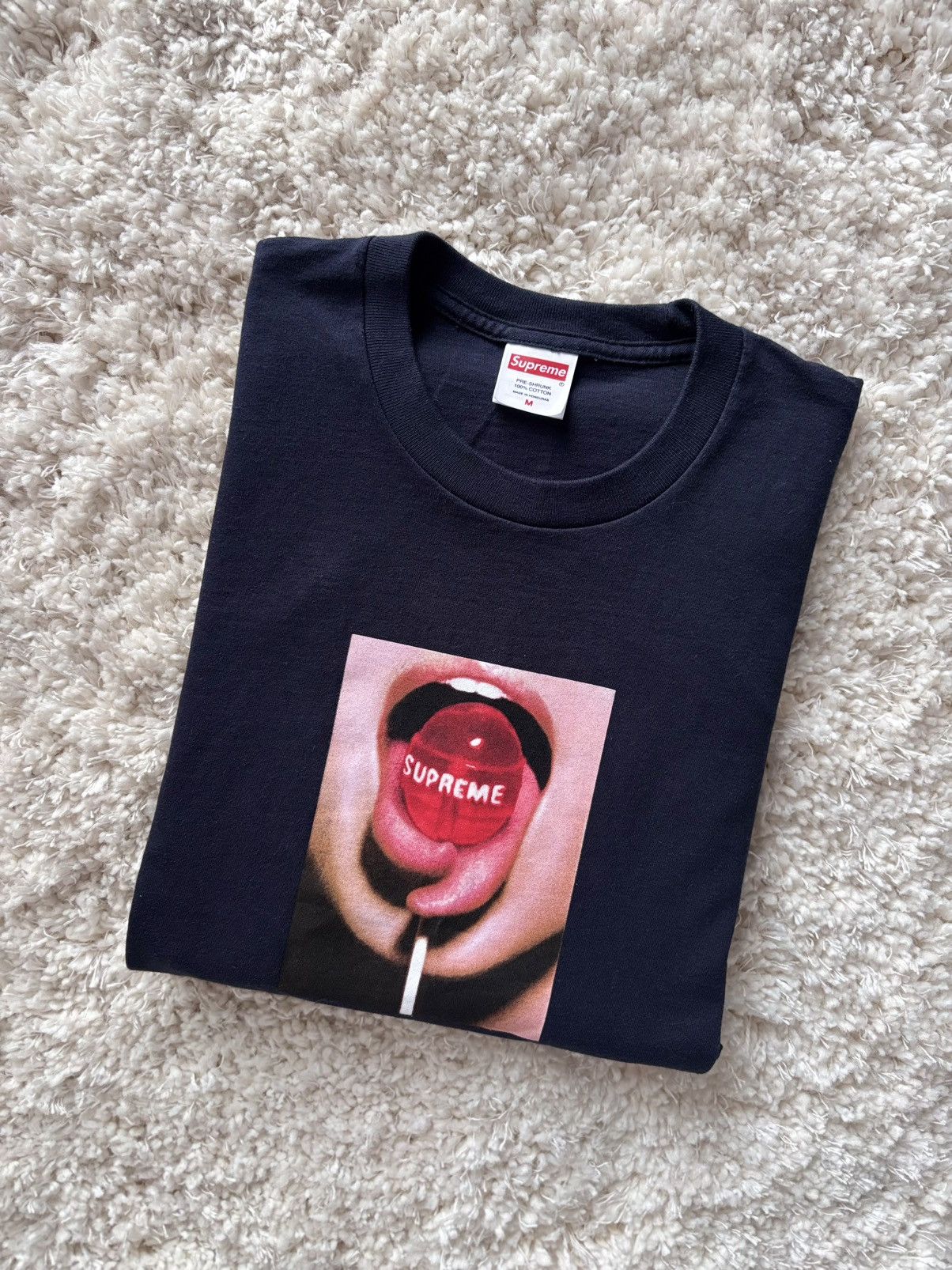Supreme Lollipop Tee Navy Mens