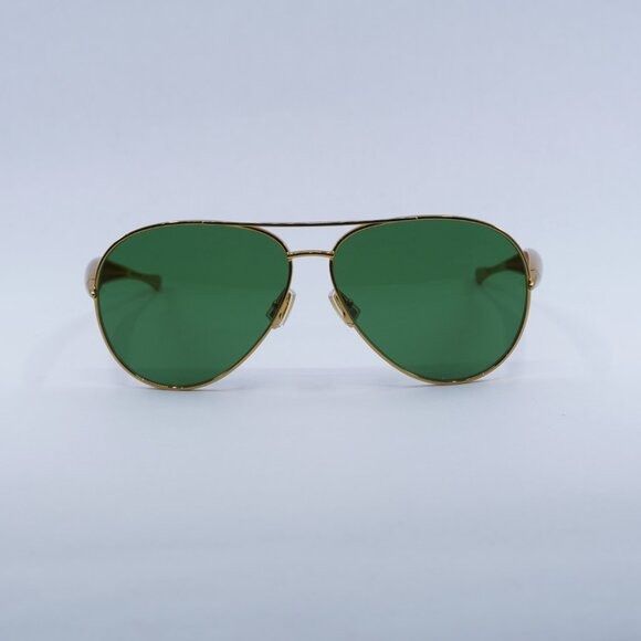 Bottega Veneta Bottega Veneta BV1305S 001 Sunglasses Gold Aviator Frame Size ONE SIZE - 2 Thumbnail