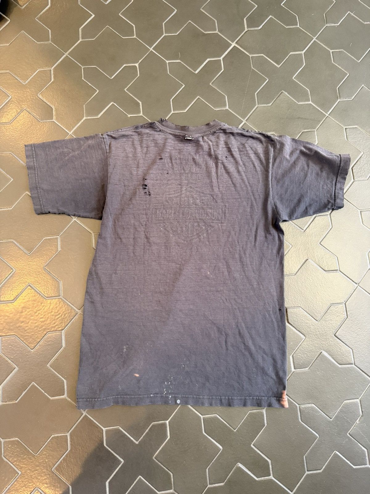 Harley Davidson Thrashed/ Sun Faded Harley Davidson Tee Size US L / EU 52-54 / 3 - 2 Thumbnail