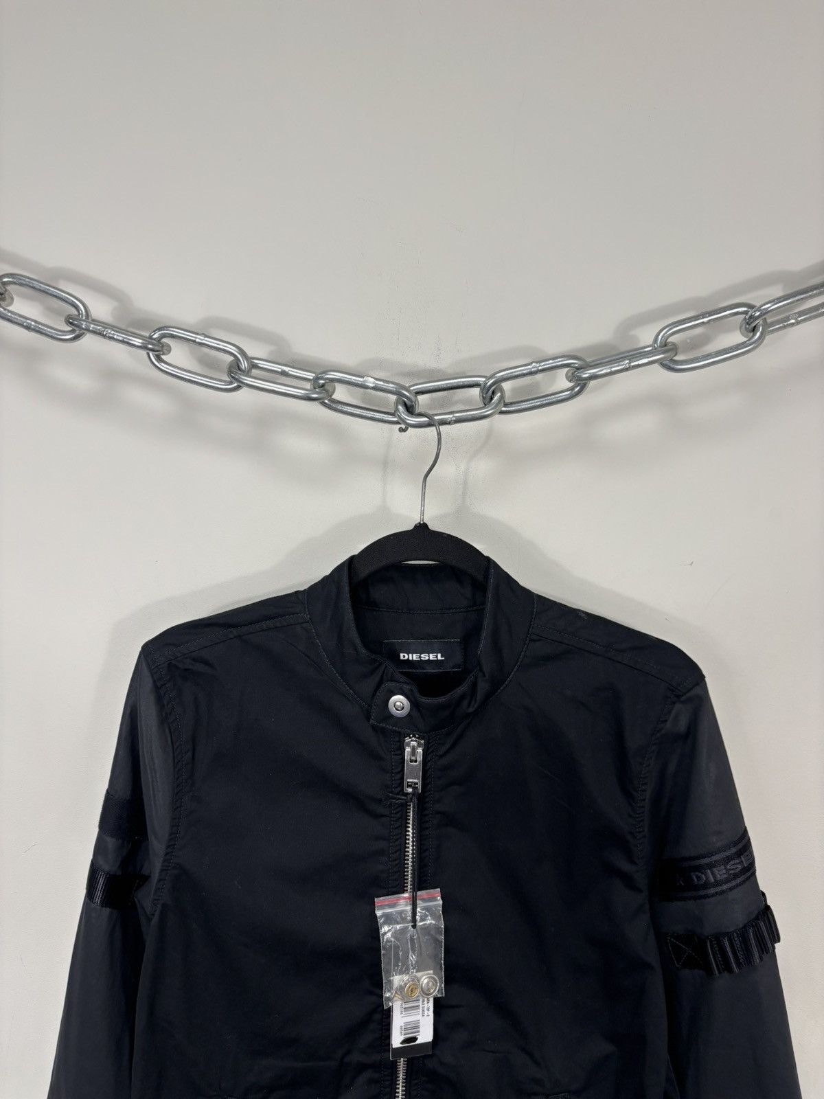 Diesel Diesel Burble NWT Men’s Avant Garde Black Moto Racing Jacket Size US S / EU 44-46 / 1 - 4 Thumbnail