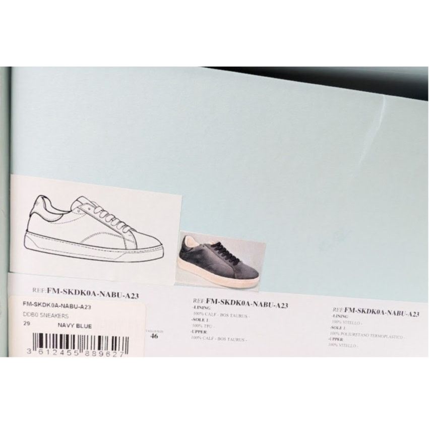 Lanvin o1rshd1 DDB0 Low-Top Sneakers in Navy Blue Size US 13 / EU 46 - 21 Thumbnail