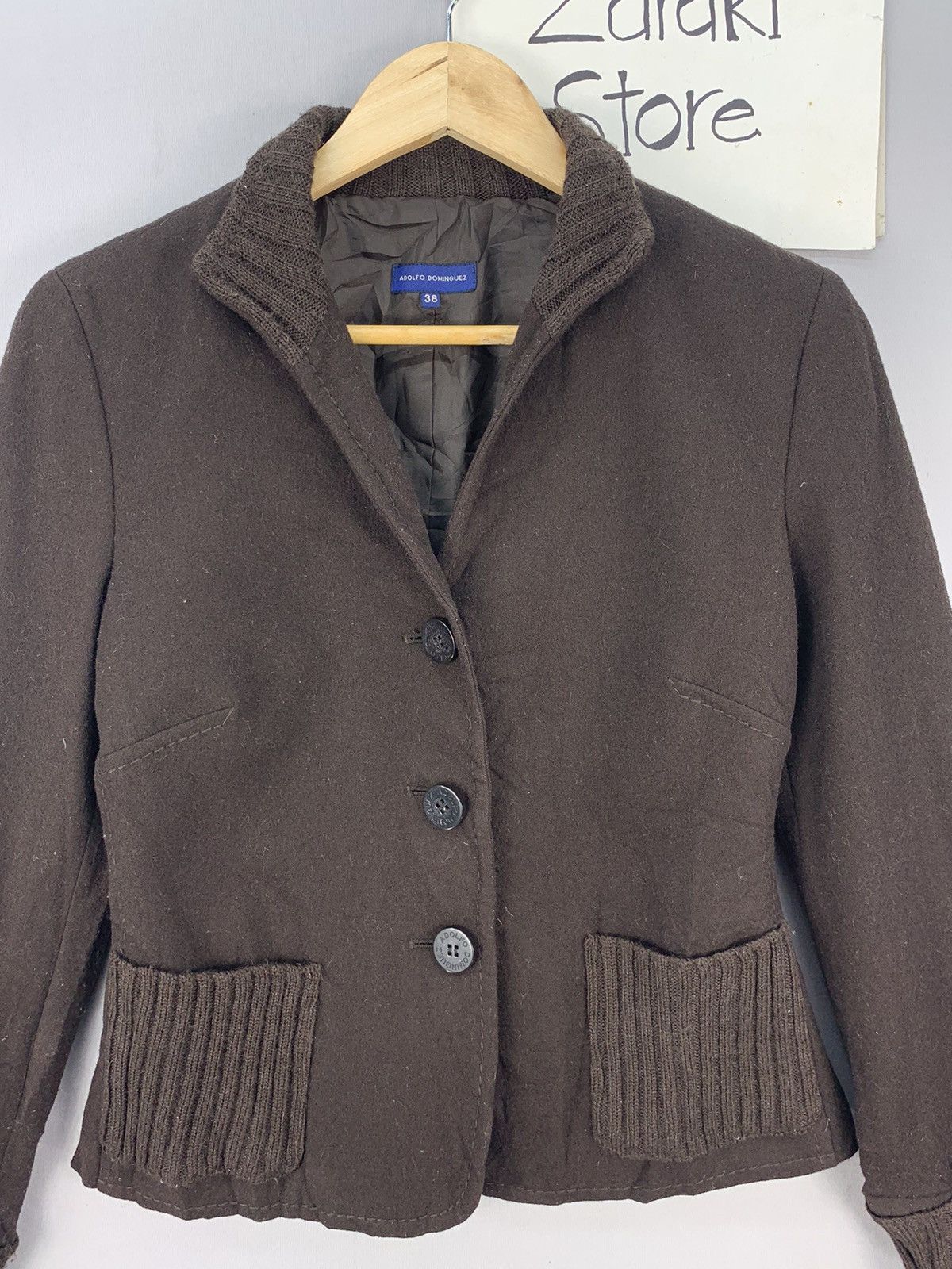 Vintage Adolfo Dominguez Wool Blend Blazer Jacket