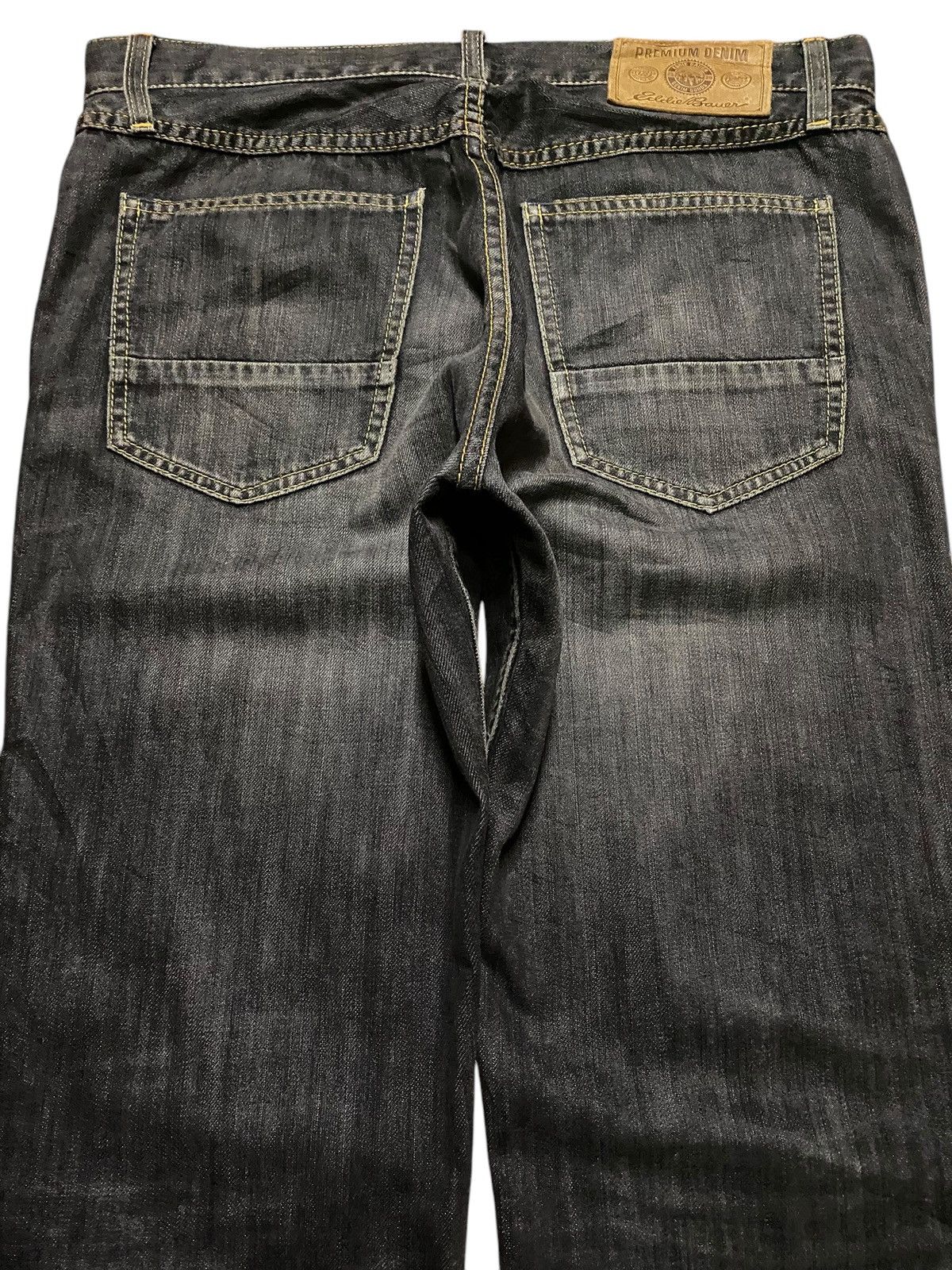 Eddie Bauer Vintage Eddie bauer 1970 Black Denim bootcut Style Jeans Size US 34 / EU 50 - 4 Thumbnail