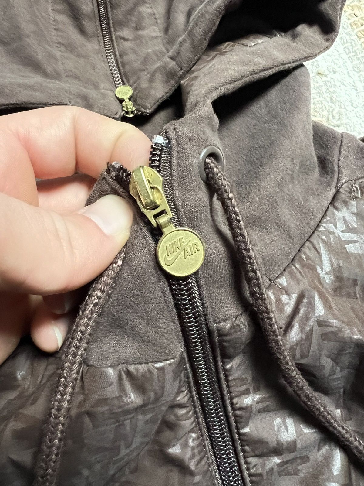 Nike × Nike ACG × Vintage Nike vintage brown Windrunner zip hoodie Size US XL / EU 56 / 4 - 4 Thumbnail