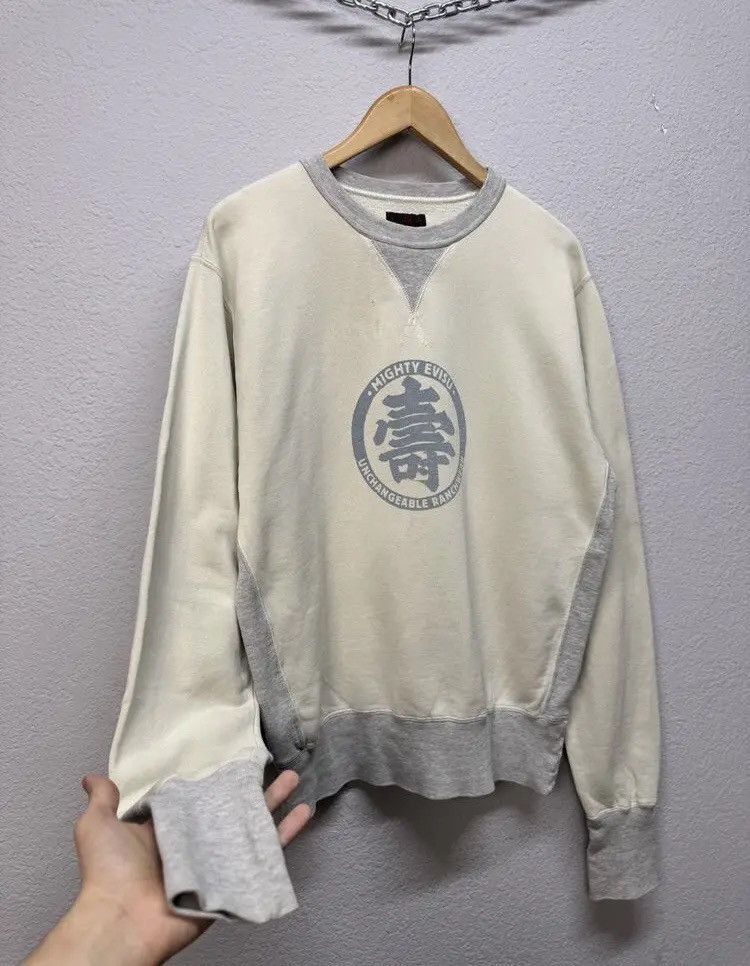Evisu × Japanese Brand × Vintage Evisu Vintage Sweatshirt Style Faded Effect Big Logo Y2K Size US M / EU 48-50 / 2 - 5 Thumbnail