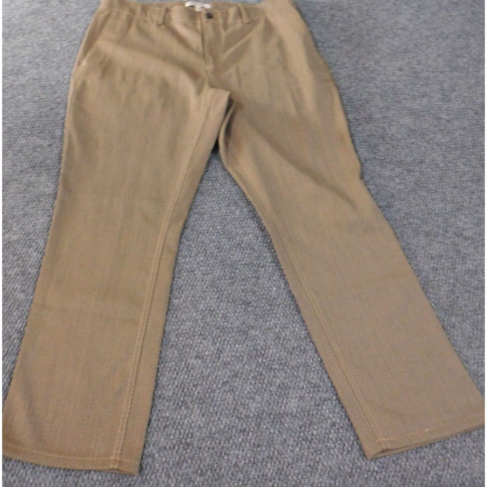 Banana Republic Banana Republic Pants Women 36 Straight Chino Brown Wool Cotton 30 Inseam Regular Rise Mid 8.5-10.5 Zipper Stretch American Vintage: No Size 25" / US 0 / IT 36 - 2 Thumbnail