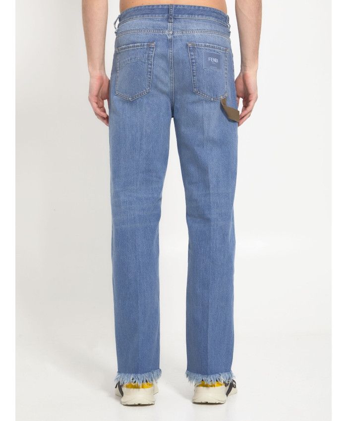 Fendi o1loc1c0824 Trousers in Blue Size US 28 / EU 44 - 3 Thumbnail