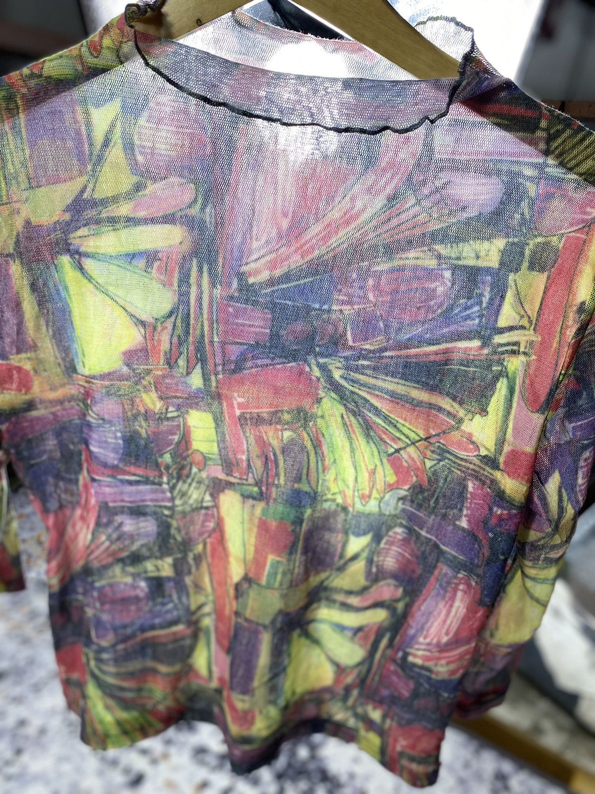 Beauty Beast × If Six Was Nine × Japanese Brand Rare Mire-ru Mesh Art Longsleeve ghoticpunk style Size M / US 6-8 / IT 42-44 - 5 Thumbnail