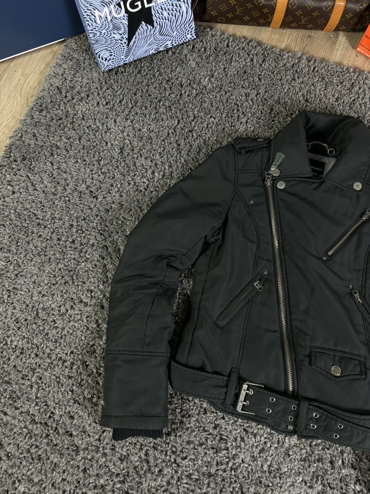 Miss Sixty Miss Sixty Y2K Biker Bomber Wоmеns Jacket Leather Style 00s Size M / US 6-8 / IT 42-44 - 4 Thumbnail