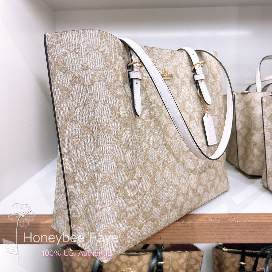 Coach Mollie Tote Bag In Signature Canvas #1665 Size ONE SIZE - 2 Thumbnail