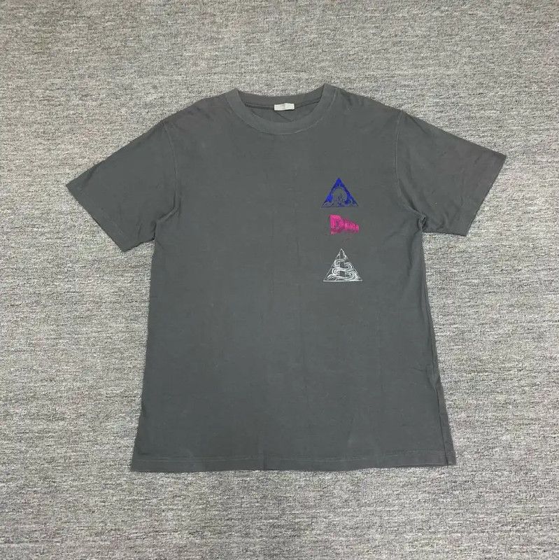 Dior Dior Gray Cotton Women's T-Shirt 0089 Size L / US 10 / IT 46 - 1 Thumbnail