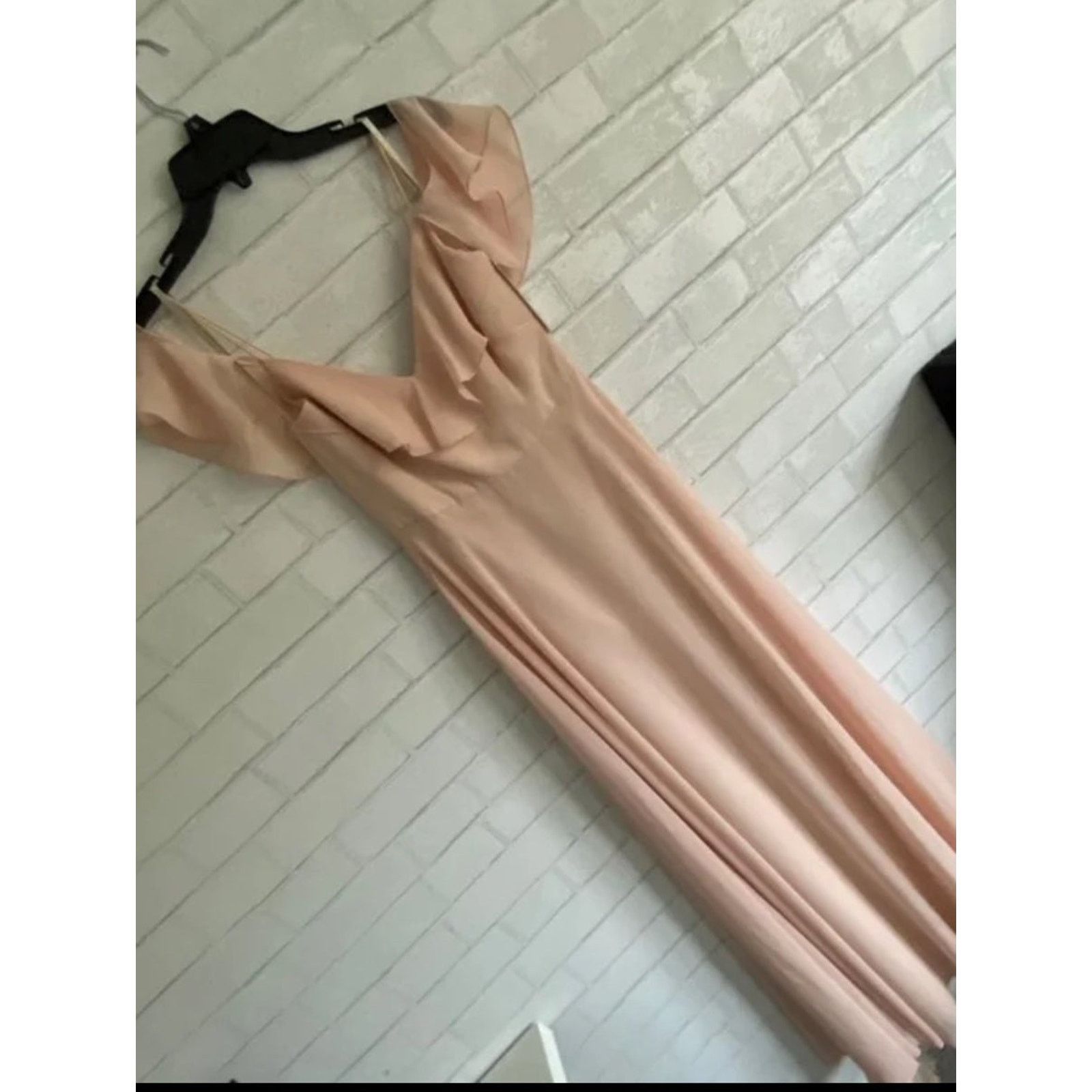 Jenny Packham Jenny Yoo NEW $285 Mila Blush Cold Shoulder Gown, 0 NWT Size XS / US 0-2 / IT 36-38 - 7 Thumbnail