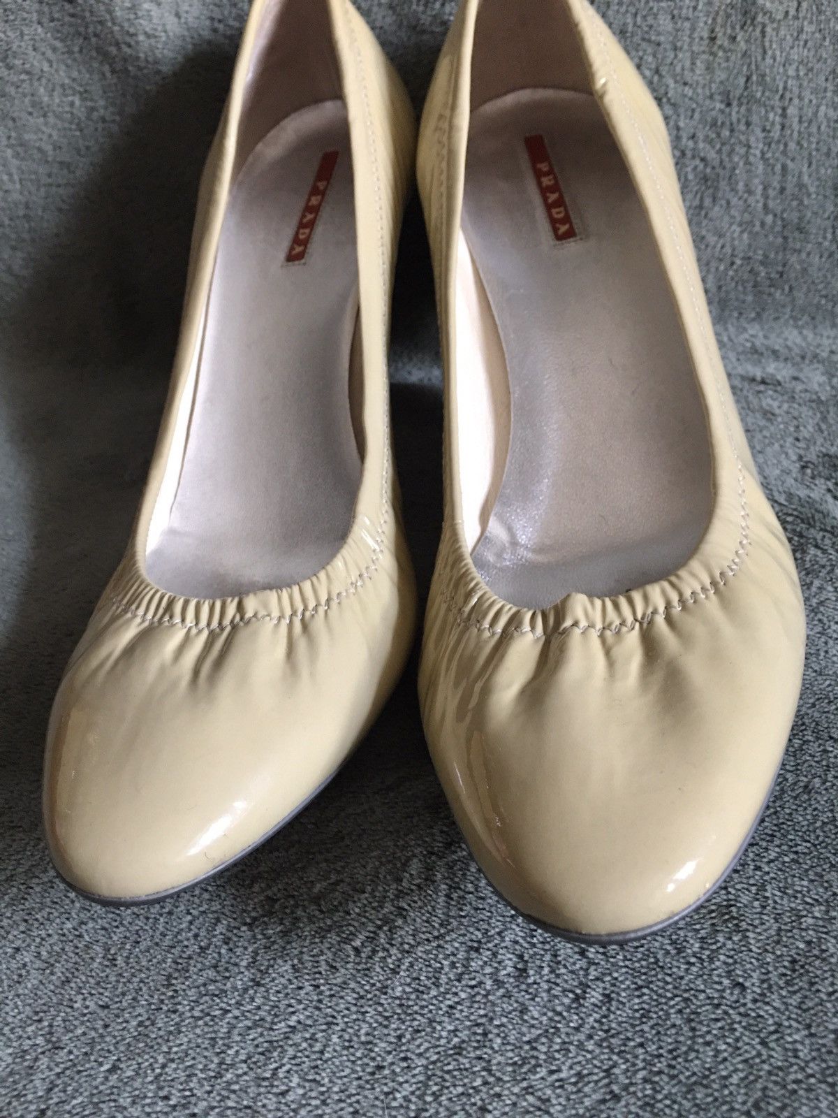Prada PRADA Vintage Beige Patent Leather Pump Heels EU 41 Size US 11 / IT 41 - 4 Thumbnail