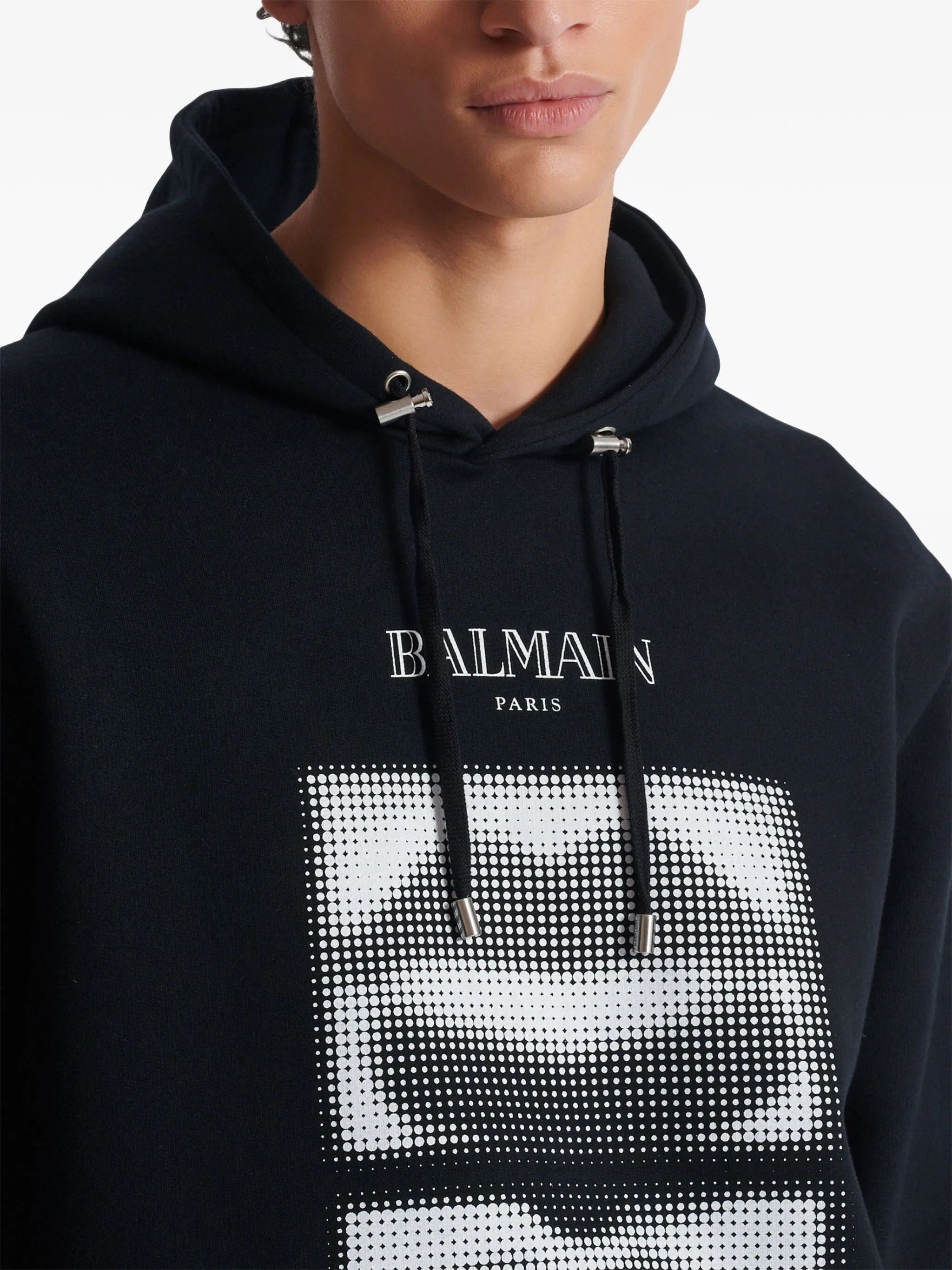 Balmain o1mt1gz0126 Lips Print Hoodie in Black Size US XXL / EU 58 / 5 - 7 Thumbnail