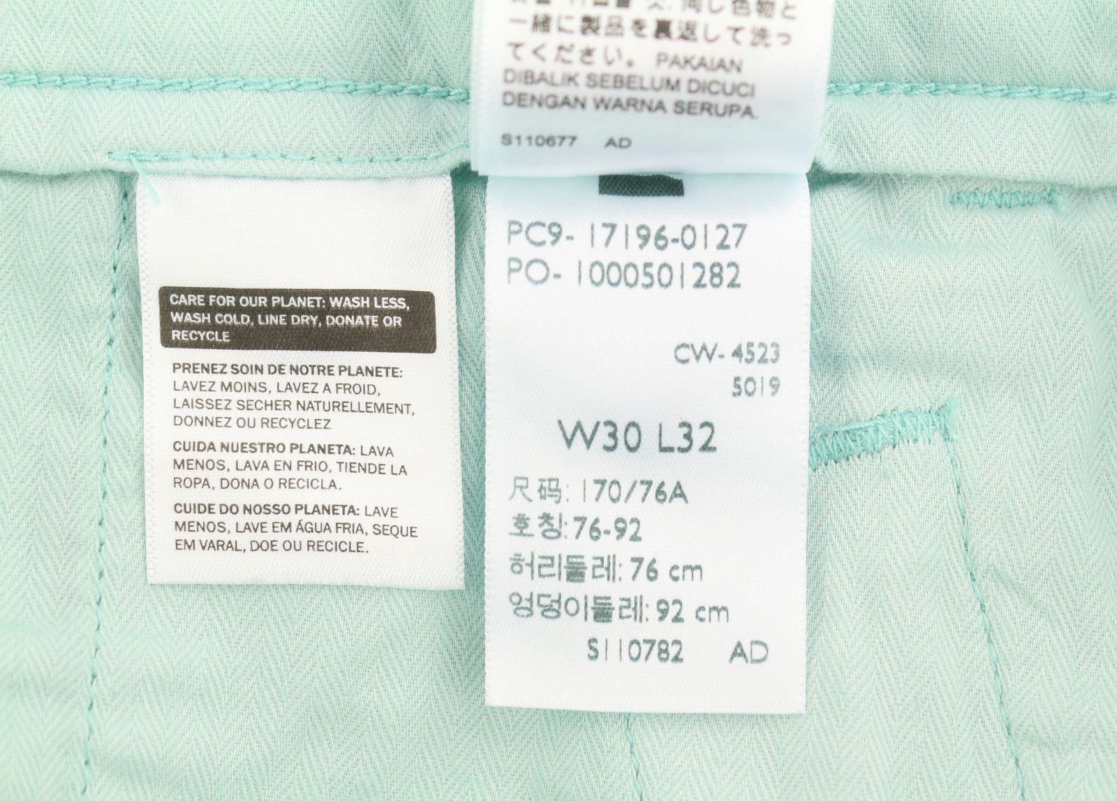 Levi's XX CHINO W30/L32 Blue Taper Stretch Zip Pants 87061 Size US 30 / EU 46 - 9 Thumbnail